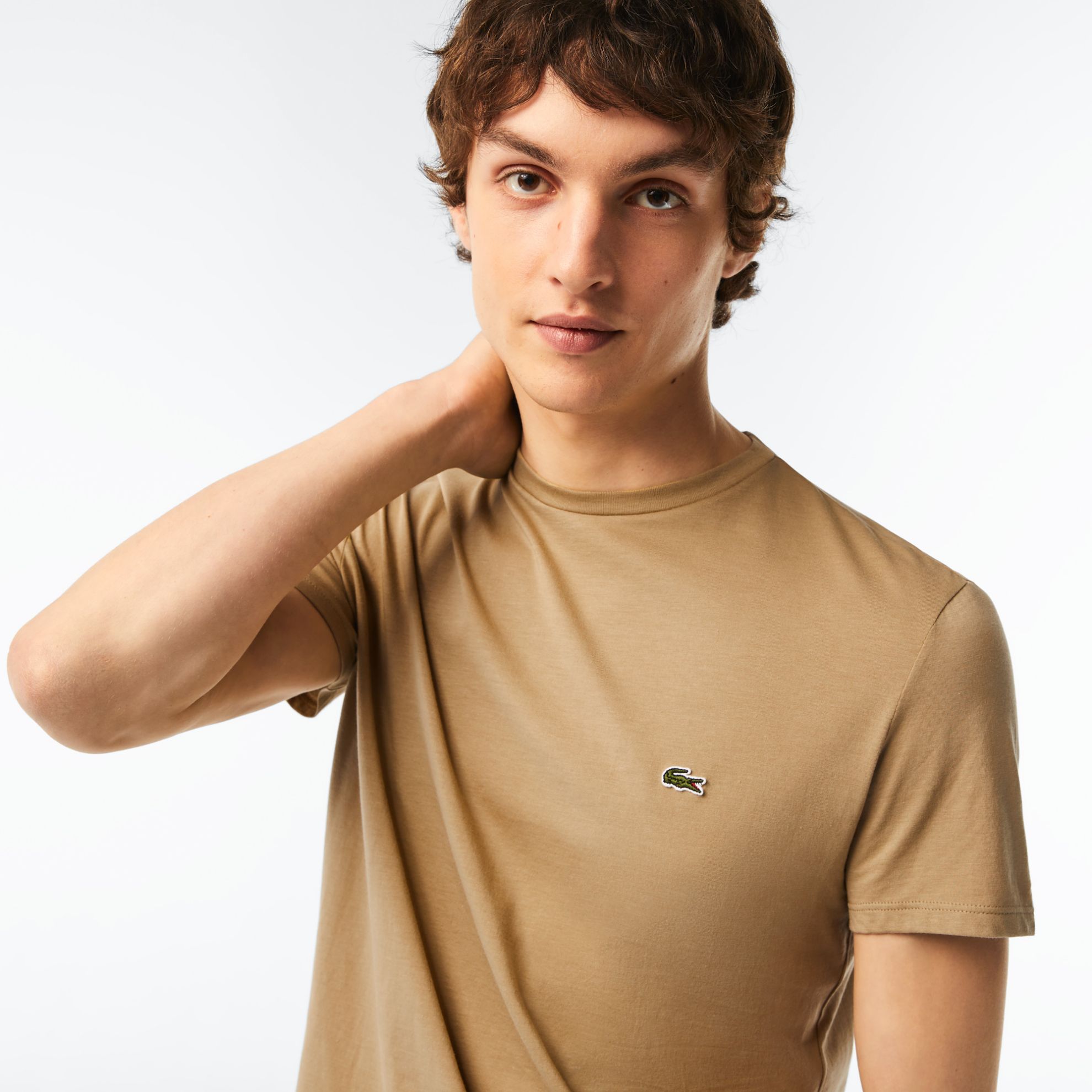 Εικόνα της Ανδρικό T-shirt Pima Cotton Jersey με Λαιμόκοψη