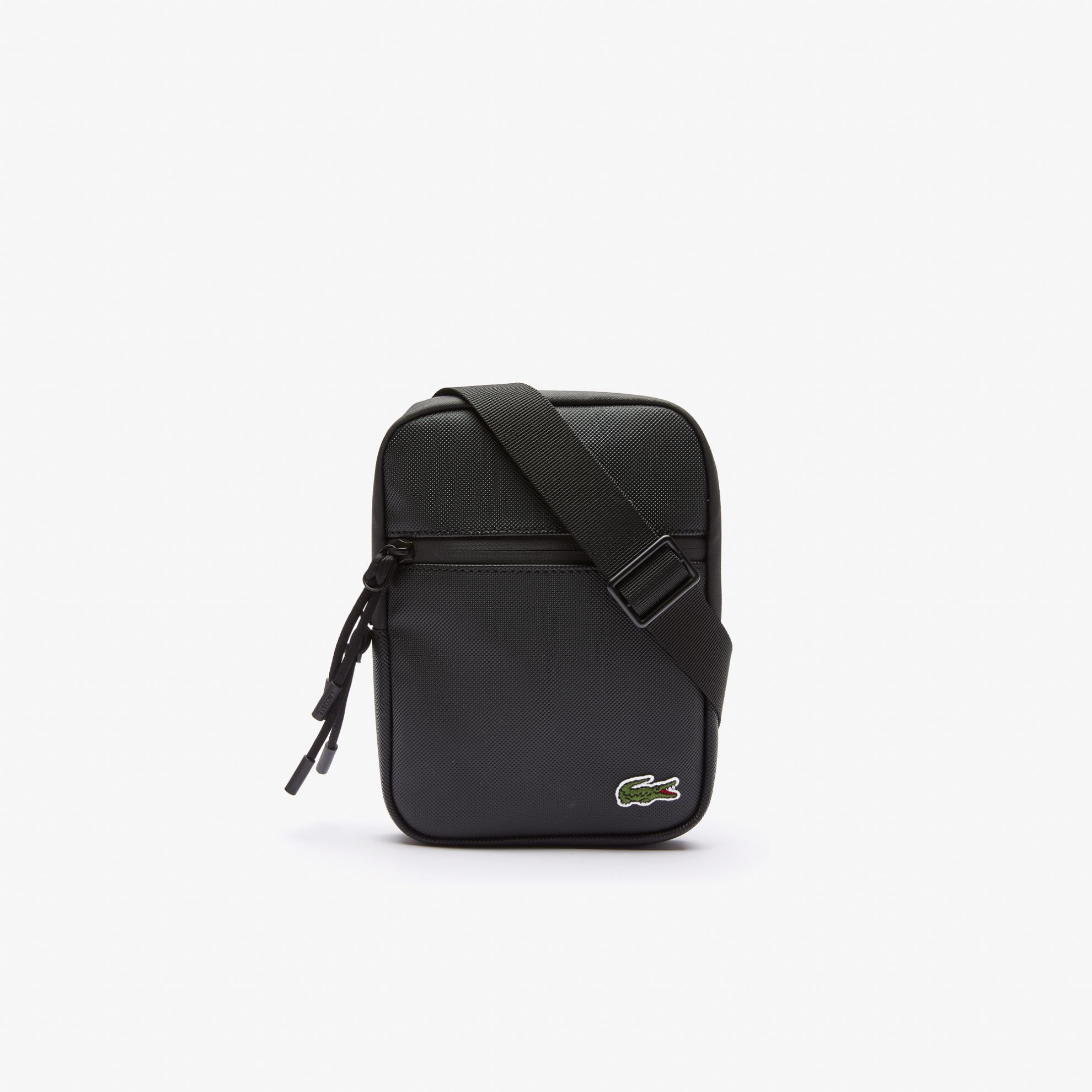 Εικόνα της Ανδρική LCST Coated Canvas Μικρή Flat Crossbody Τσάντα