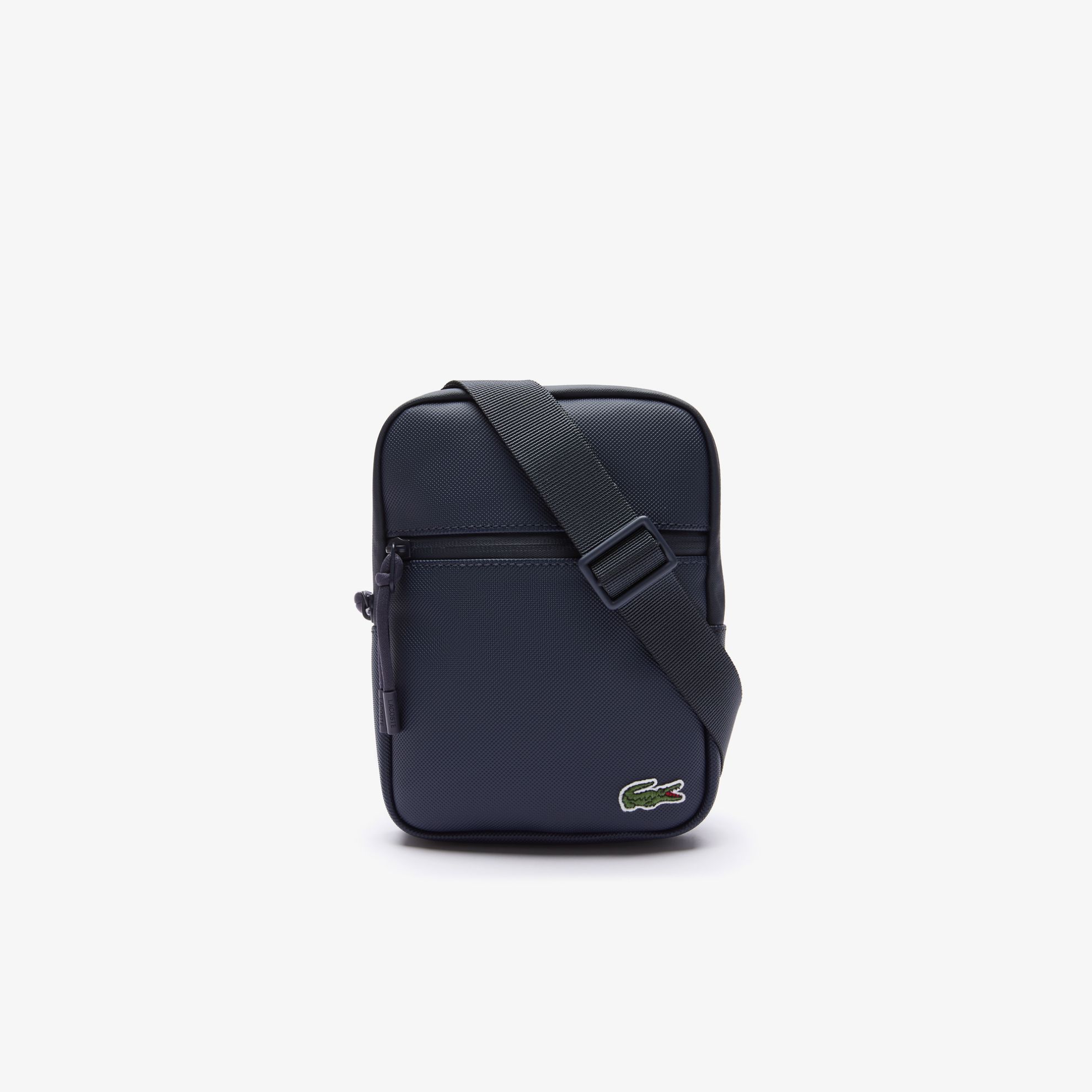 Εικόνα της Ανδρική LCST Coated Canvas Μικρή Flat Crossbody Τσάντα