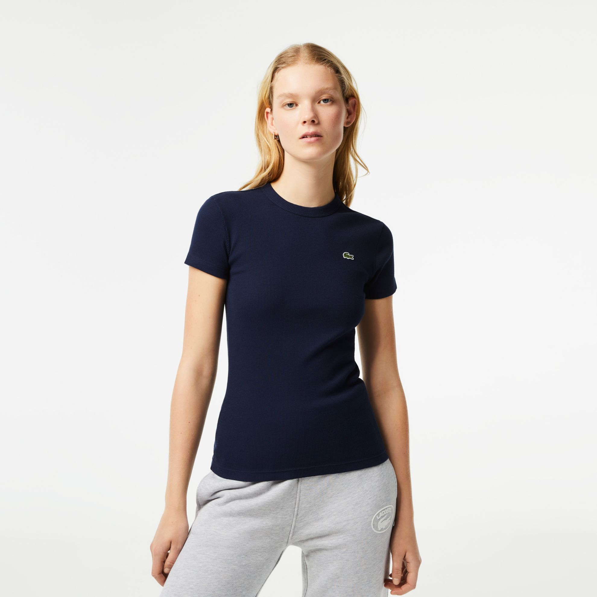 Εικόνα της Γυναικείο T-shirt Slim Fit από Οργανικό Βαμβάκι