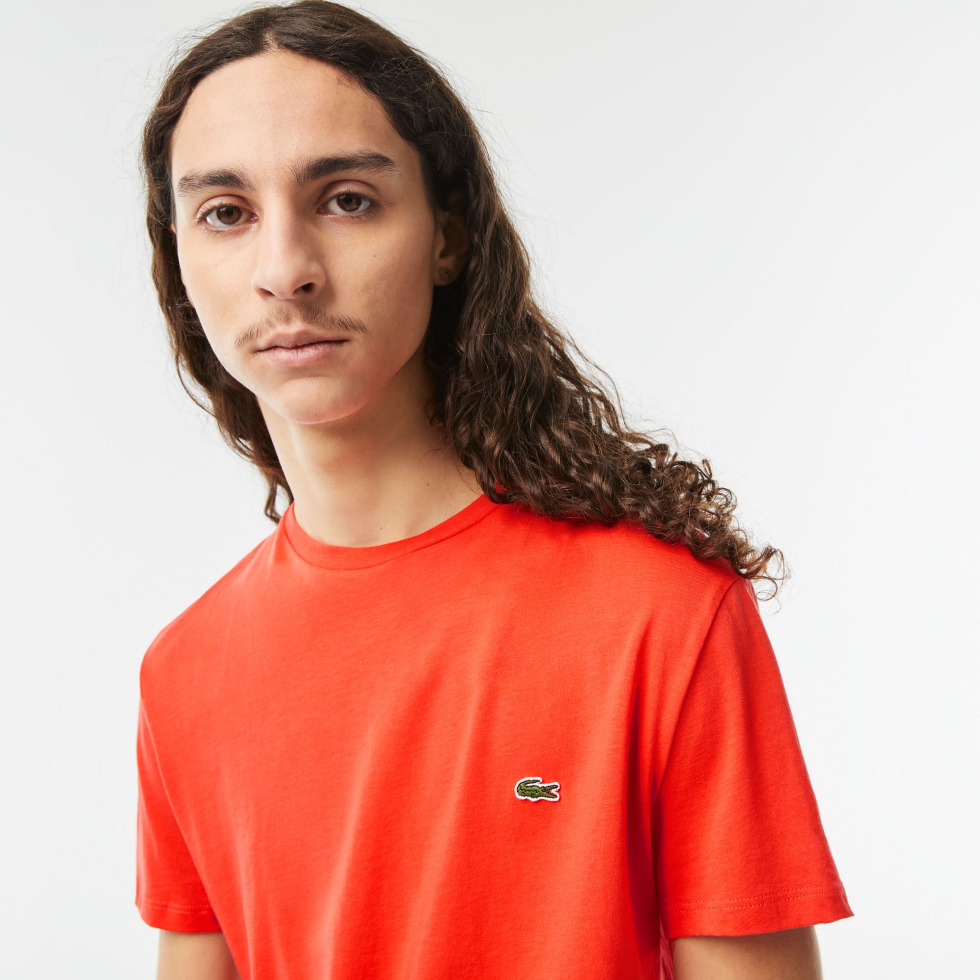 Εικόνα της Ανδρικό T-shirt Pima Cotton Jersey με Λαιμόκοψη
