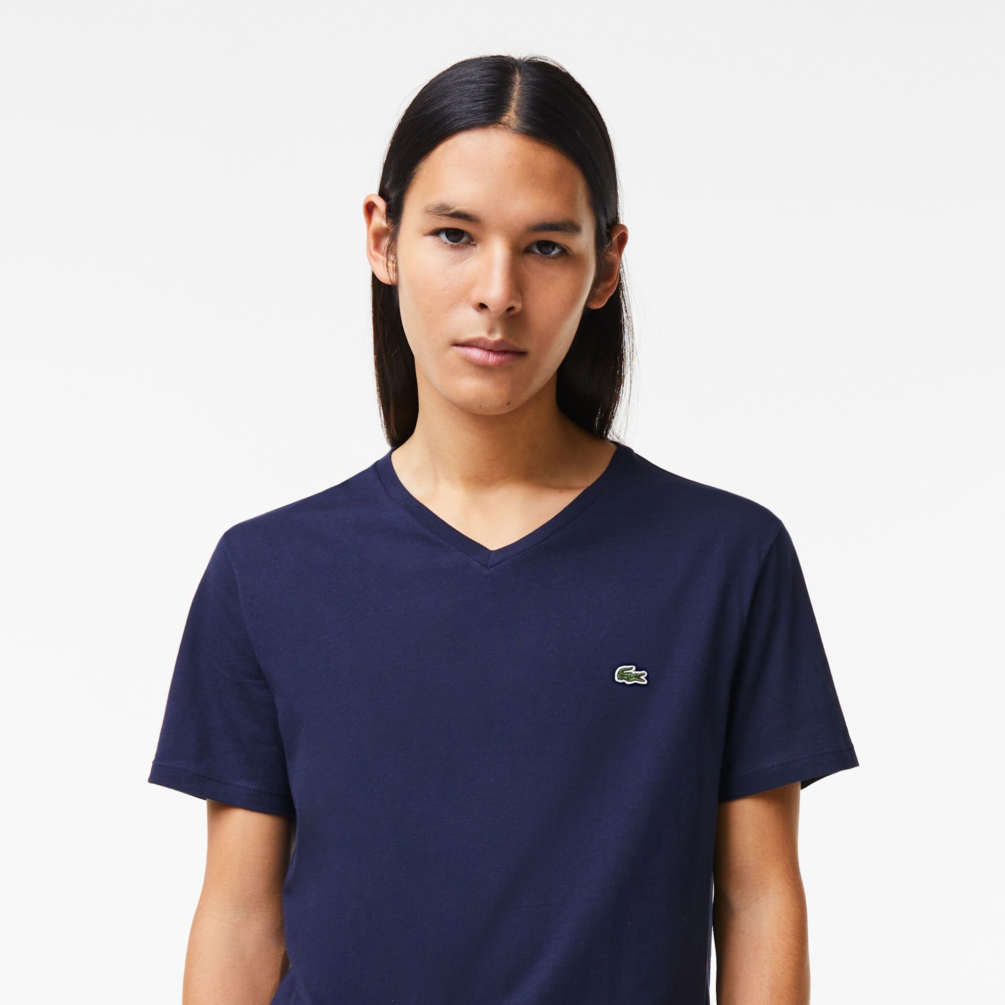 Εικόνα της Ανδρικό V-neck T-shirt Pima Cotton Jersey