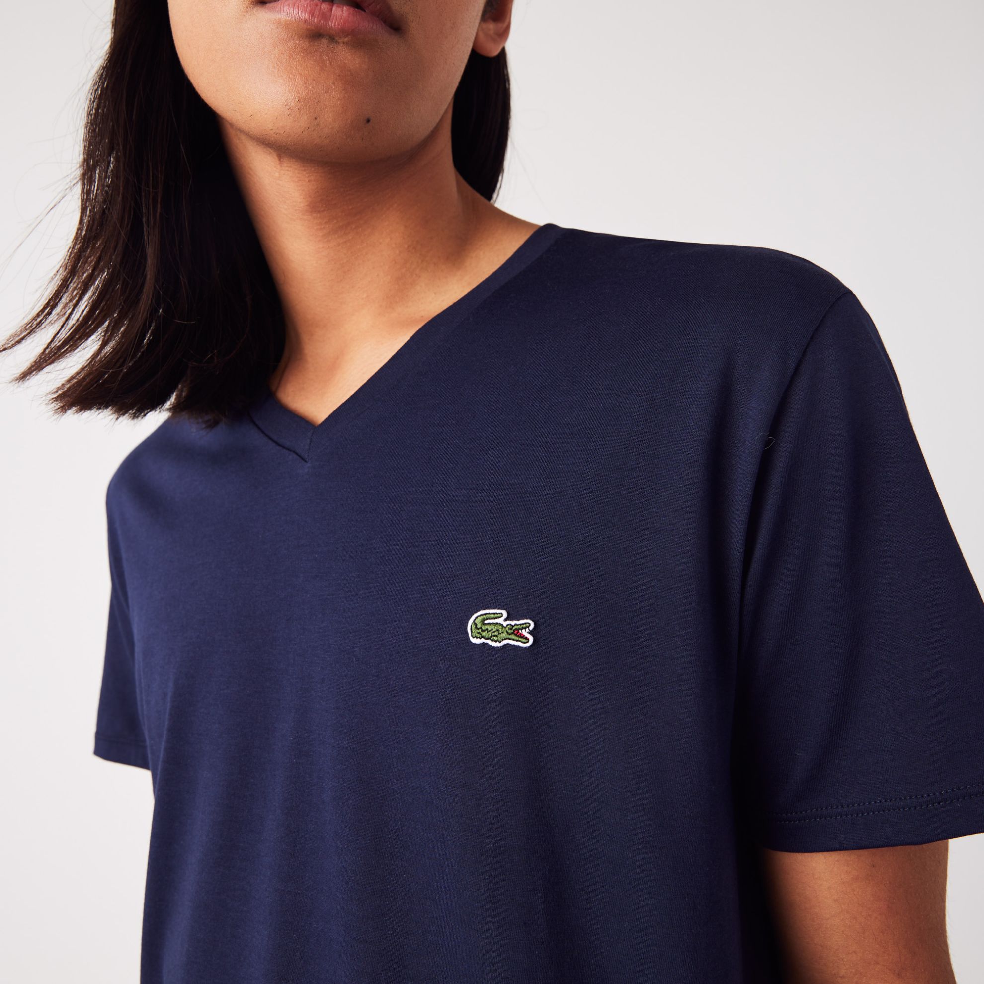 Εικόνα της Ανδρικό V-neck T-shirt Pima Cotton Jersey