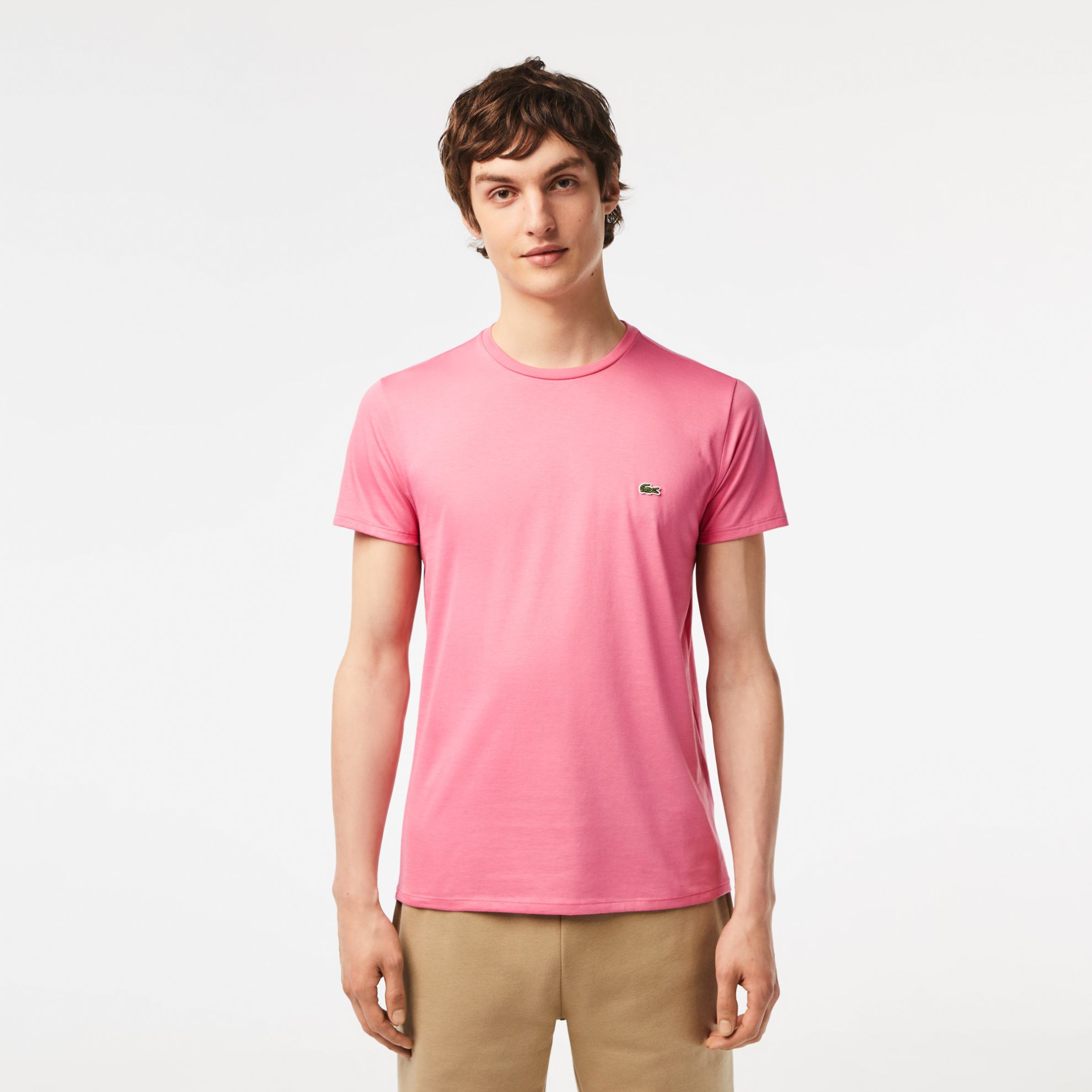 Εικόνα της Ανδρικό T-shirt Pima Cotton Jersey με Λαιμόκοψη