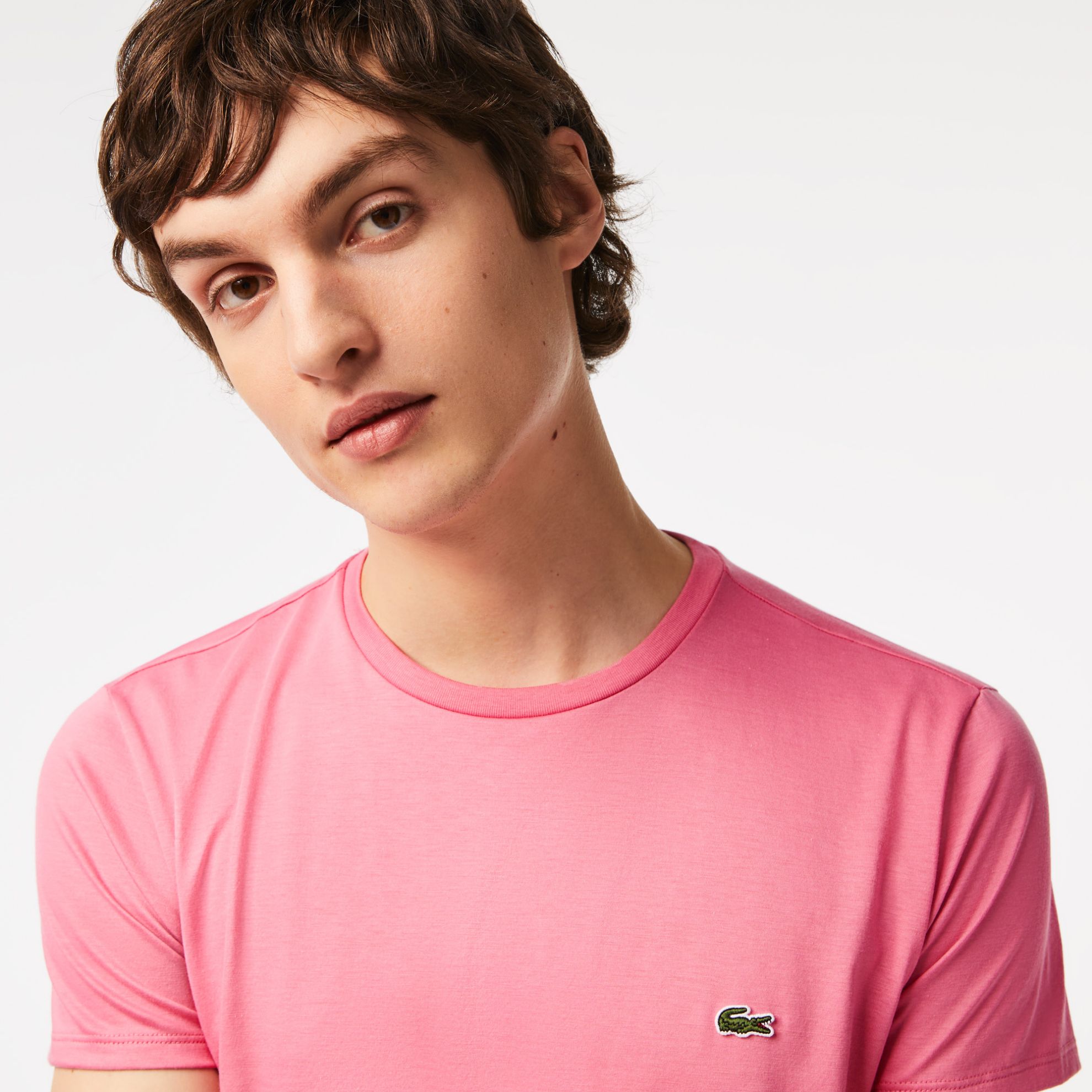 Εικόνα της Ανδρικό T-shirt Pima Cotton Jersey με Λαιμόκοψη