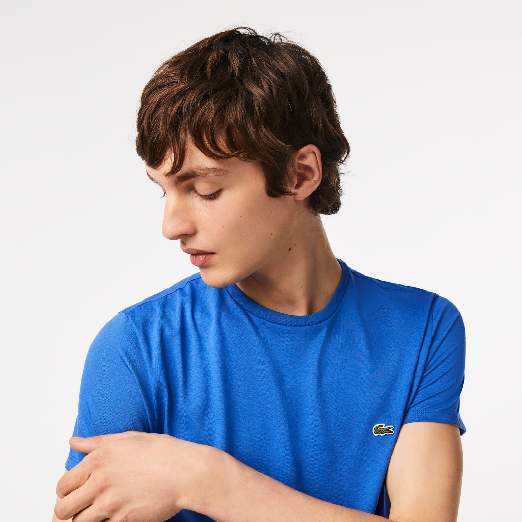 Εικόνα της Ανδρικό T-shirt Pima Cotton Jersey με Λαιμόκοψη