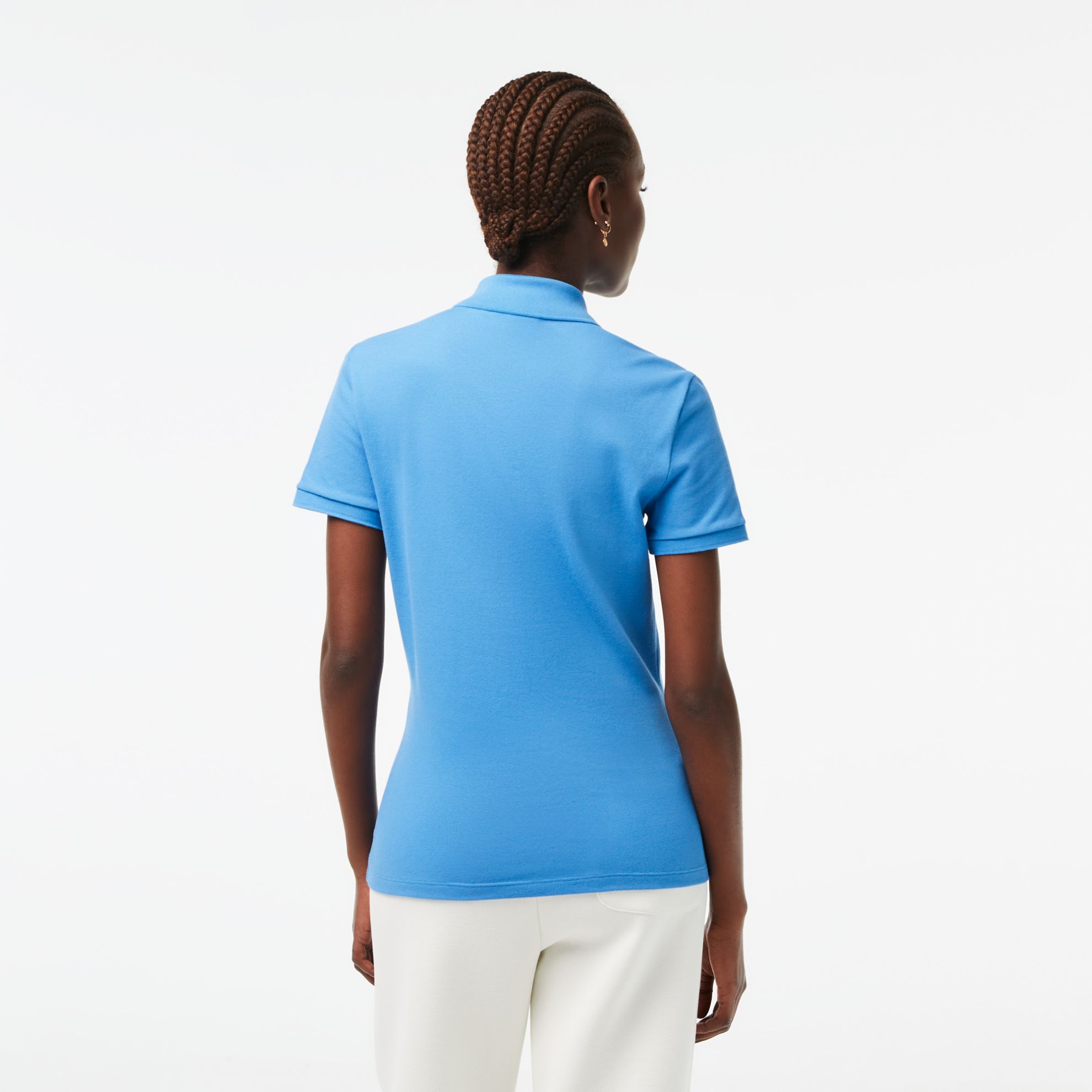 Εικόνα της Γυναικεία Stretch Cotton Piqué Polo Μπλούζα Slim Fit