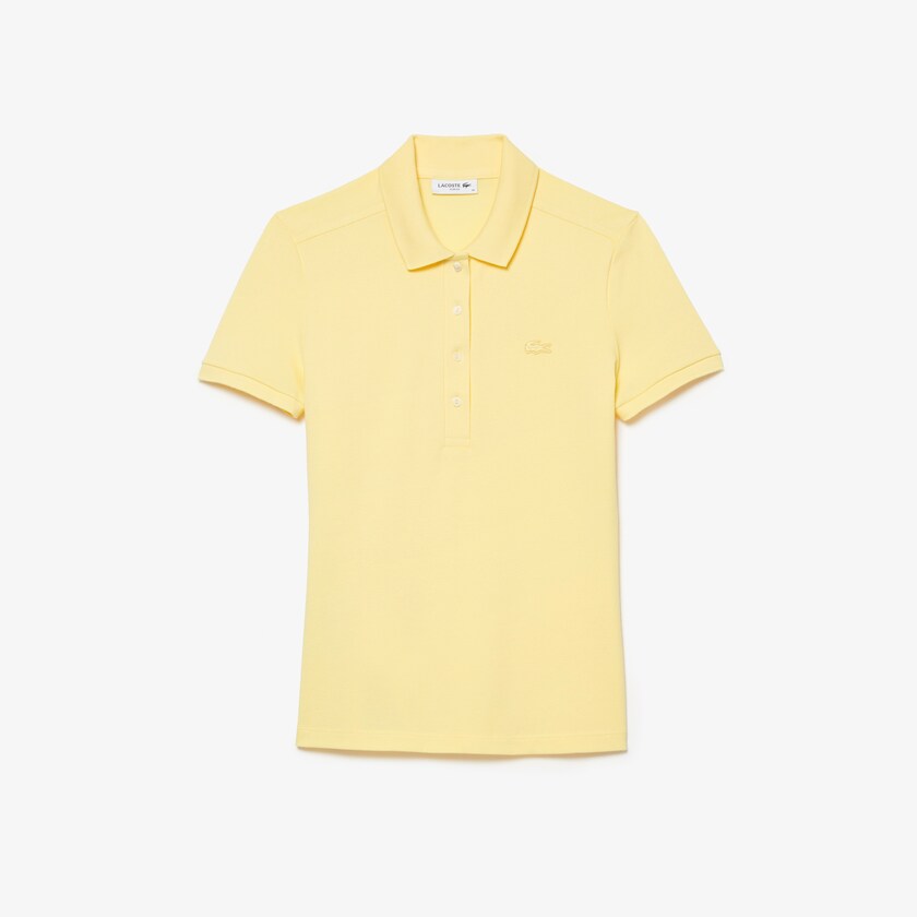 Εικόνα της Γυναικεία Stretch Cotton Piqué Polo Μπλούζα Slim Fit
