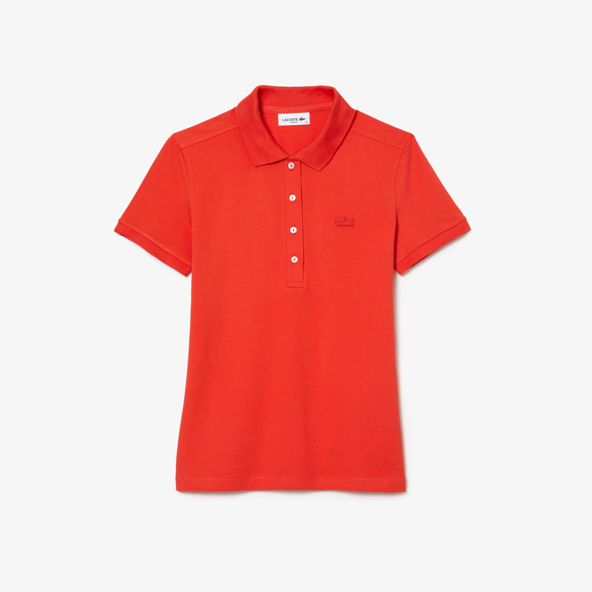 Εικόνα της Γυναικεία Stretch Cotton Piqué Polo Μπλούζα Slim Fit