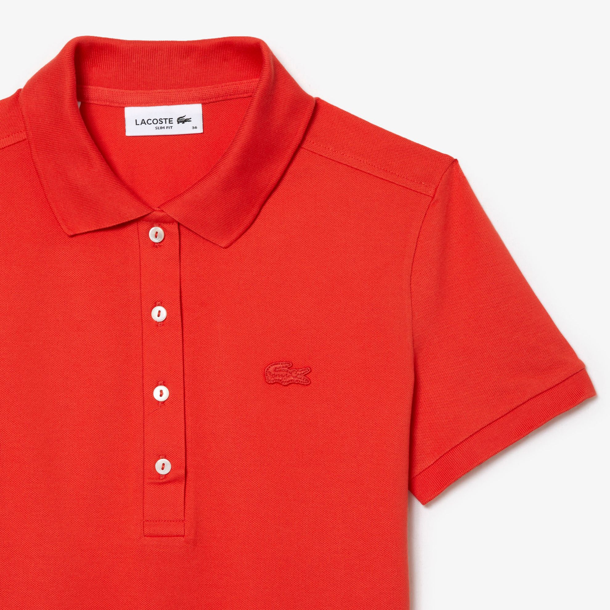 Εικόνα της Γυναικεία Stretch Cotton Piqué Polo Μπλούζα Slim Fit