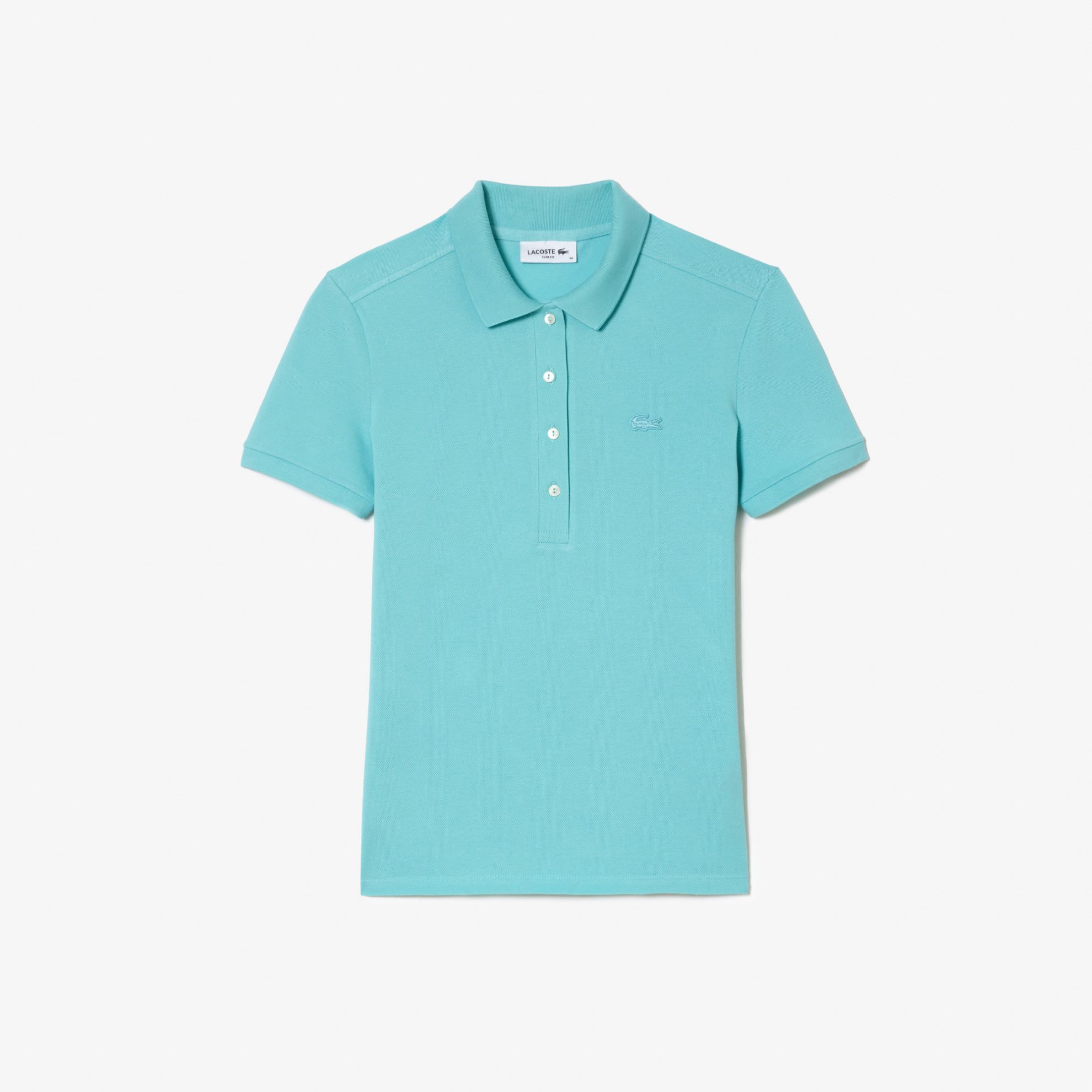 Εικόνα της Γυναικεία Stretch Cotton Piqué Polo Μπλούζα Slim Fit