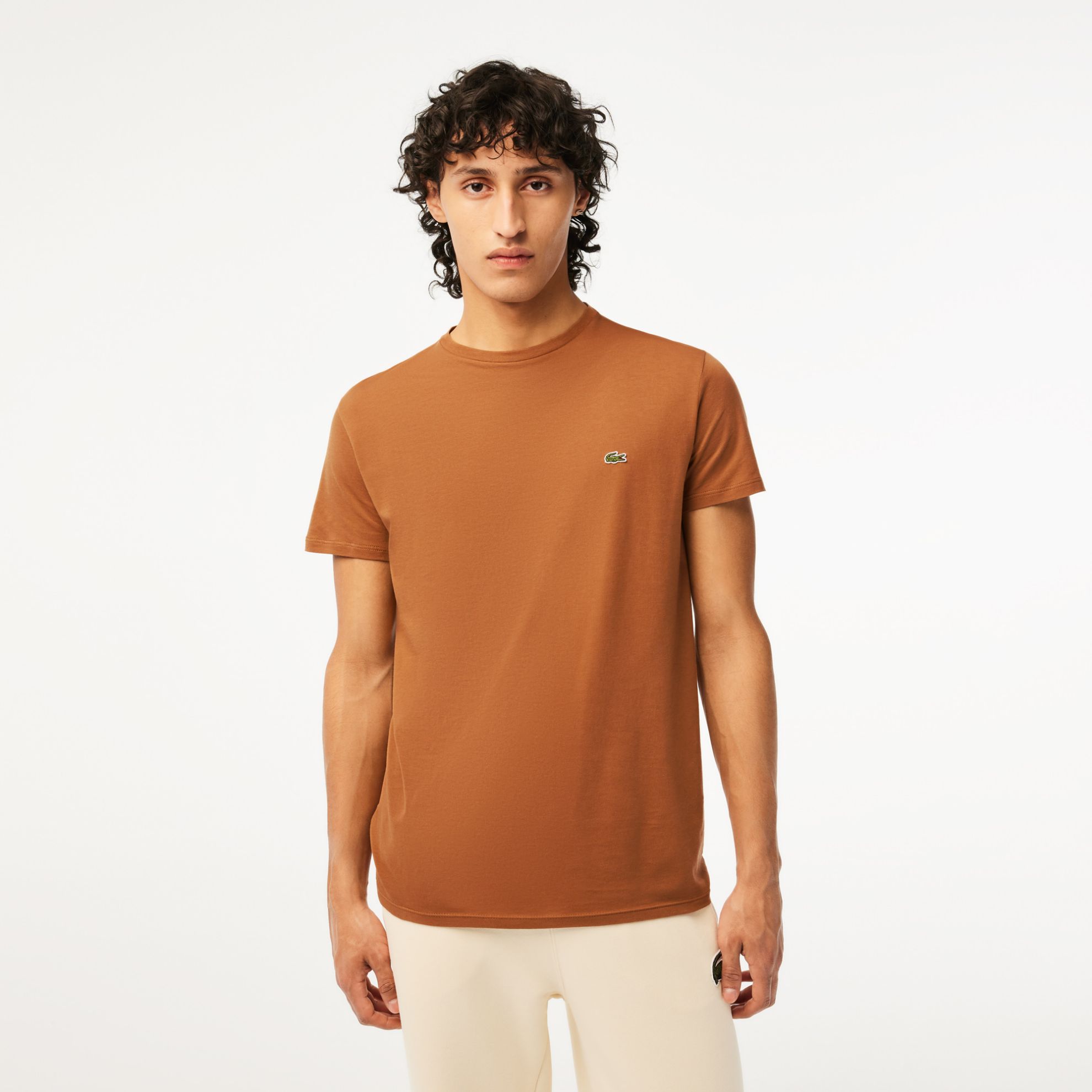 Εικόνα της Ανδρικό T-shirt Pima Cotton Jersey με Λαιμόκοψη
