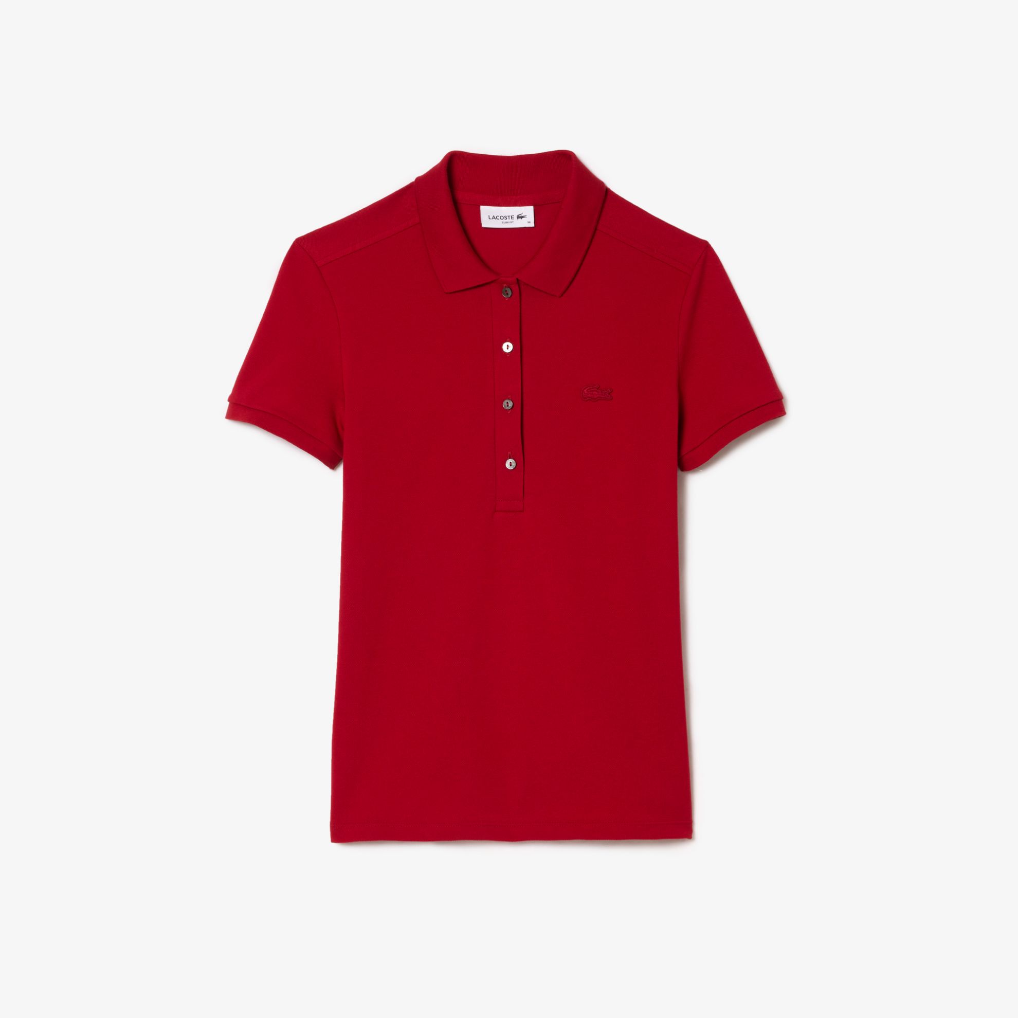 Εικόνα της Γυναικεία Stretch Cotton Piqué Polo Μπλούζα Slim Fit