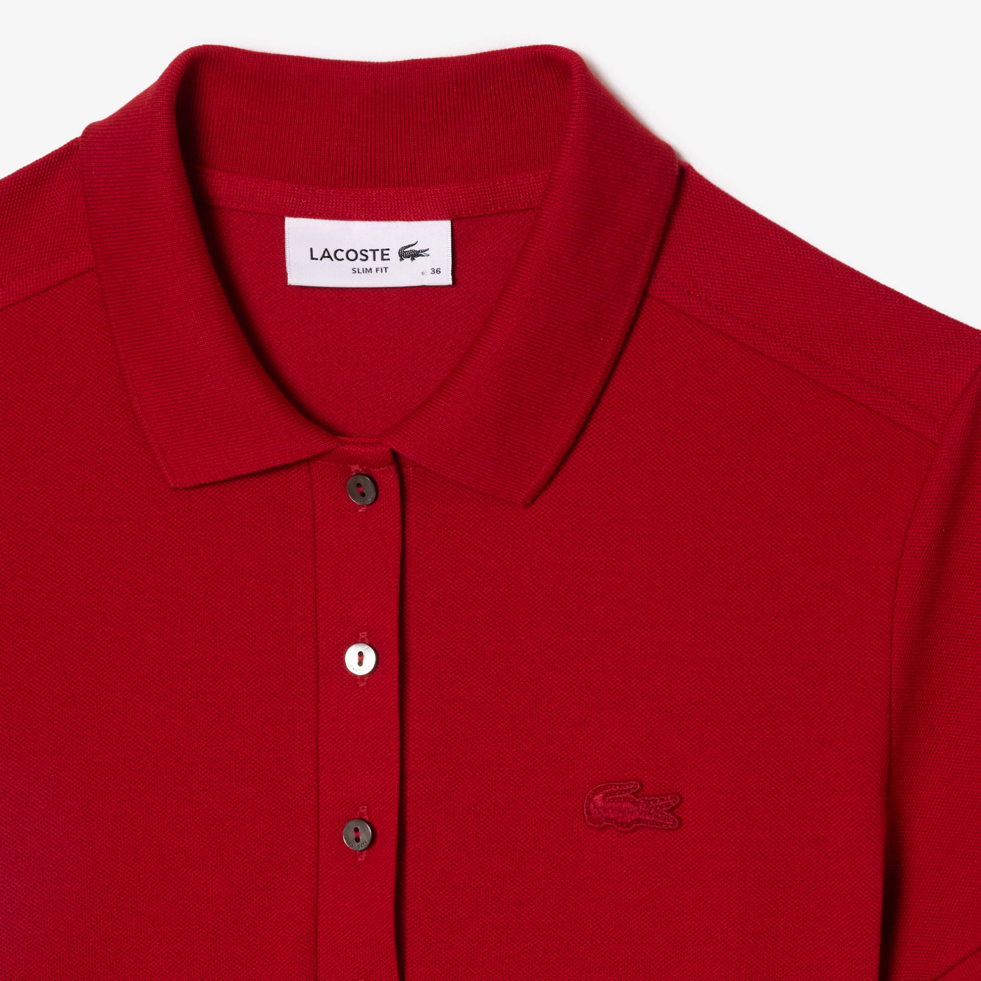 Εικόνα της Γυναικεία Stretch Cotton Piqué Polo Μπλούζα Slim Fit
