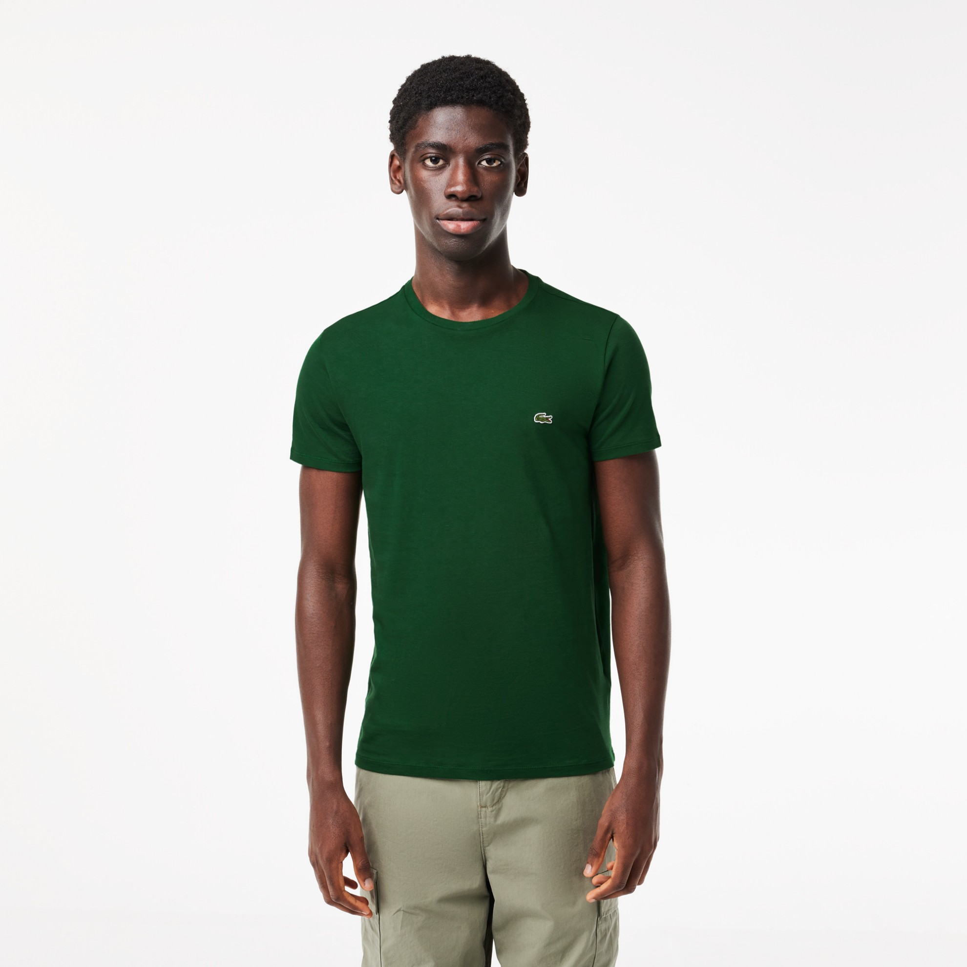 Εικόνα της Ανδρικό T-shirt Pima Cotton Jersey με Λαιμόκοψη