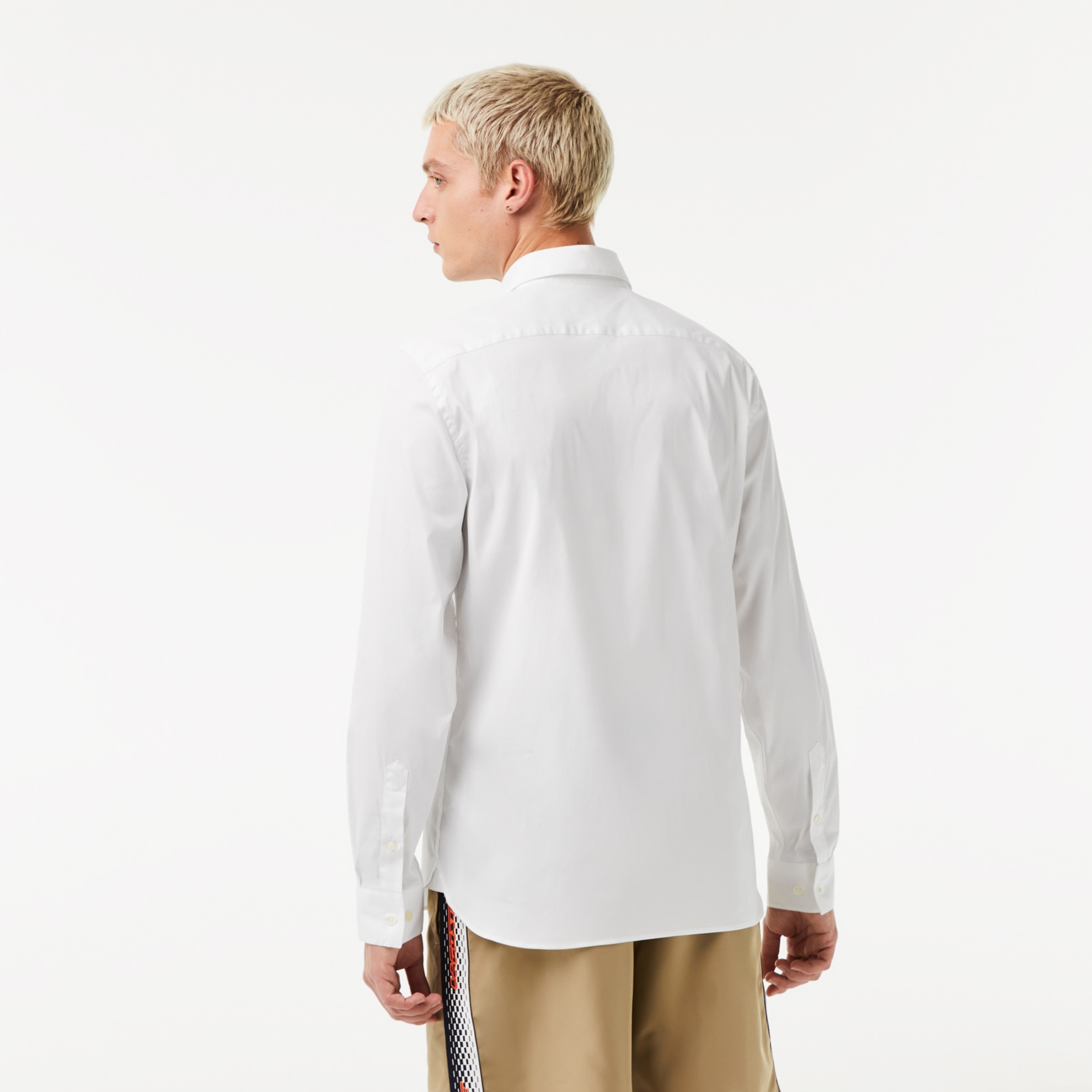 Εικόνα της Ανδρικό French Collar Cotton Poplin Πουκάμισο Slim Fit