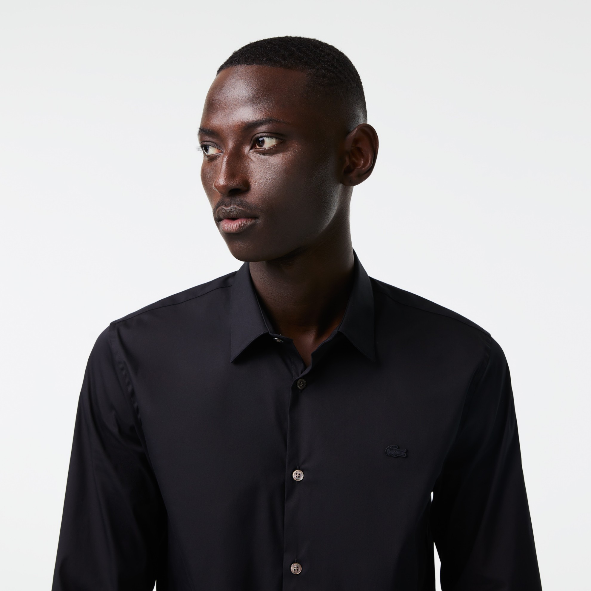 Εικόνα της Ανδρικό French Collar Cotton Poplin Πουκάμισο Slim Fit
