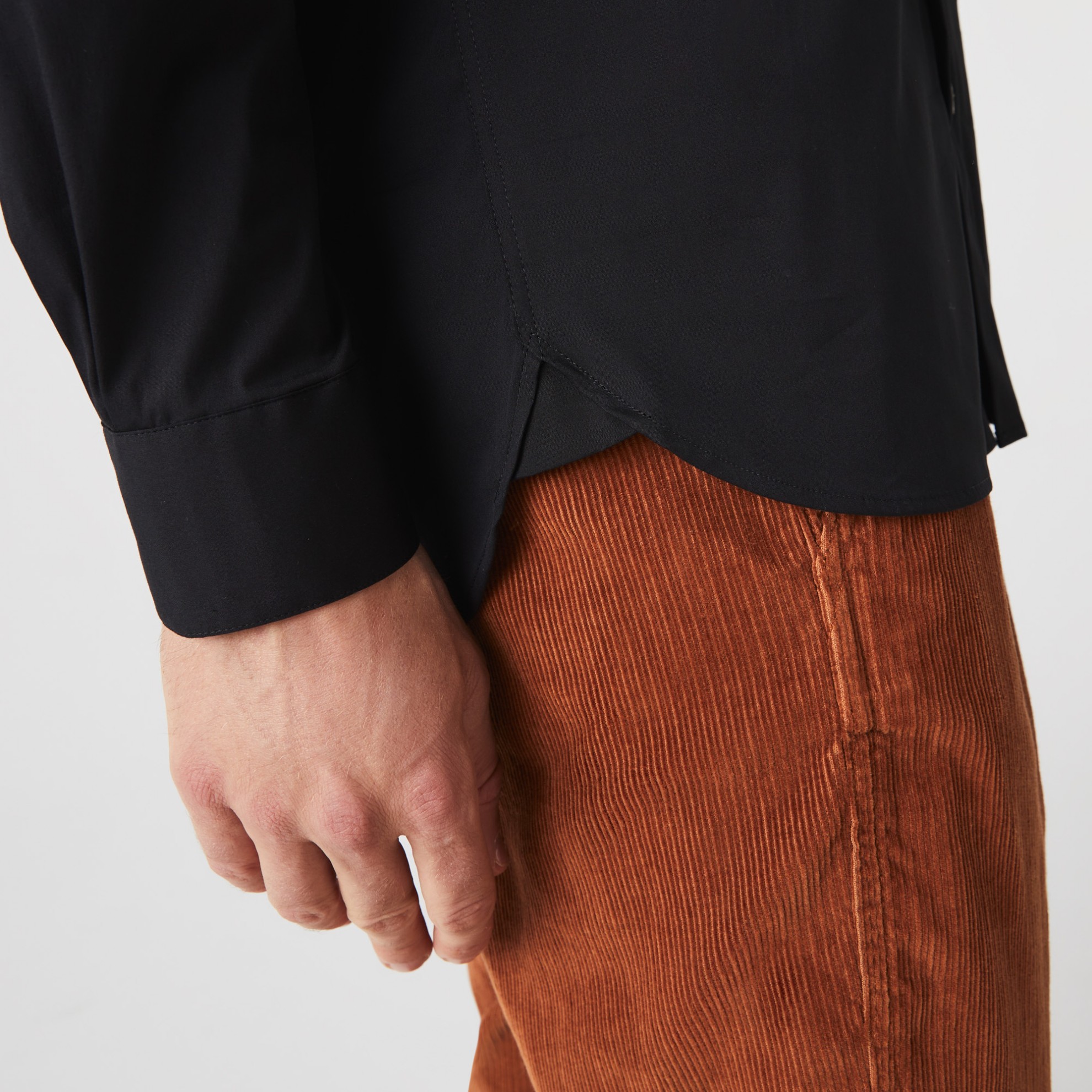 Εικόνα της Ανδρικό French Collar Cotton Poplin Πουκάμισο Slim Fit