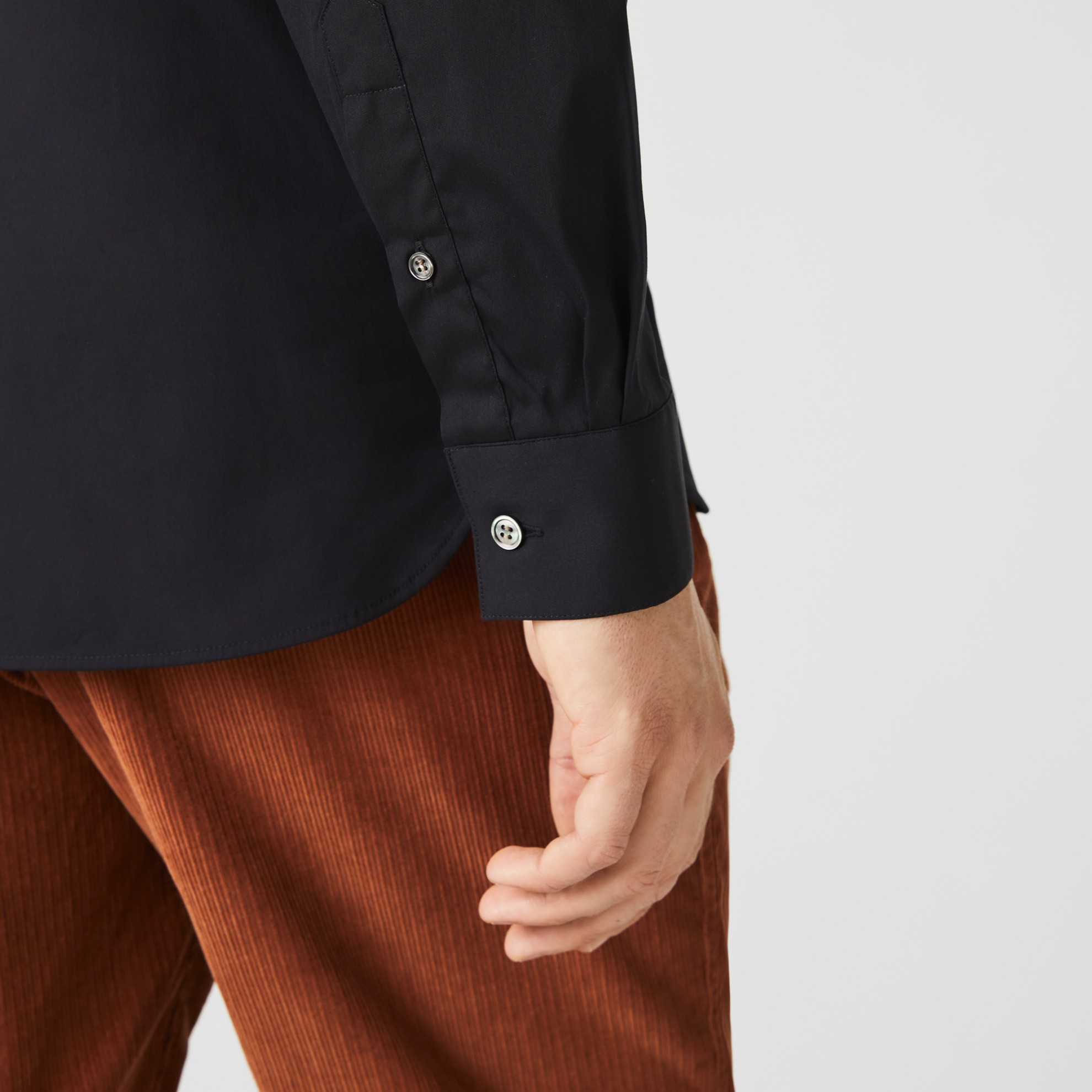 Εικόνα της Ανδρικό French Collar Cotton Poplin Πουκάμισο Slim Fit