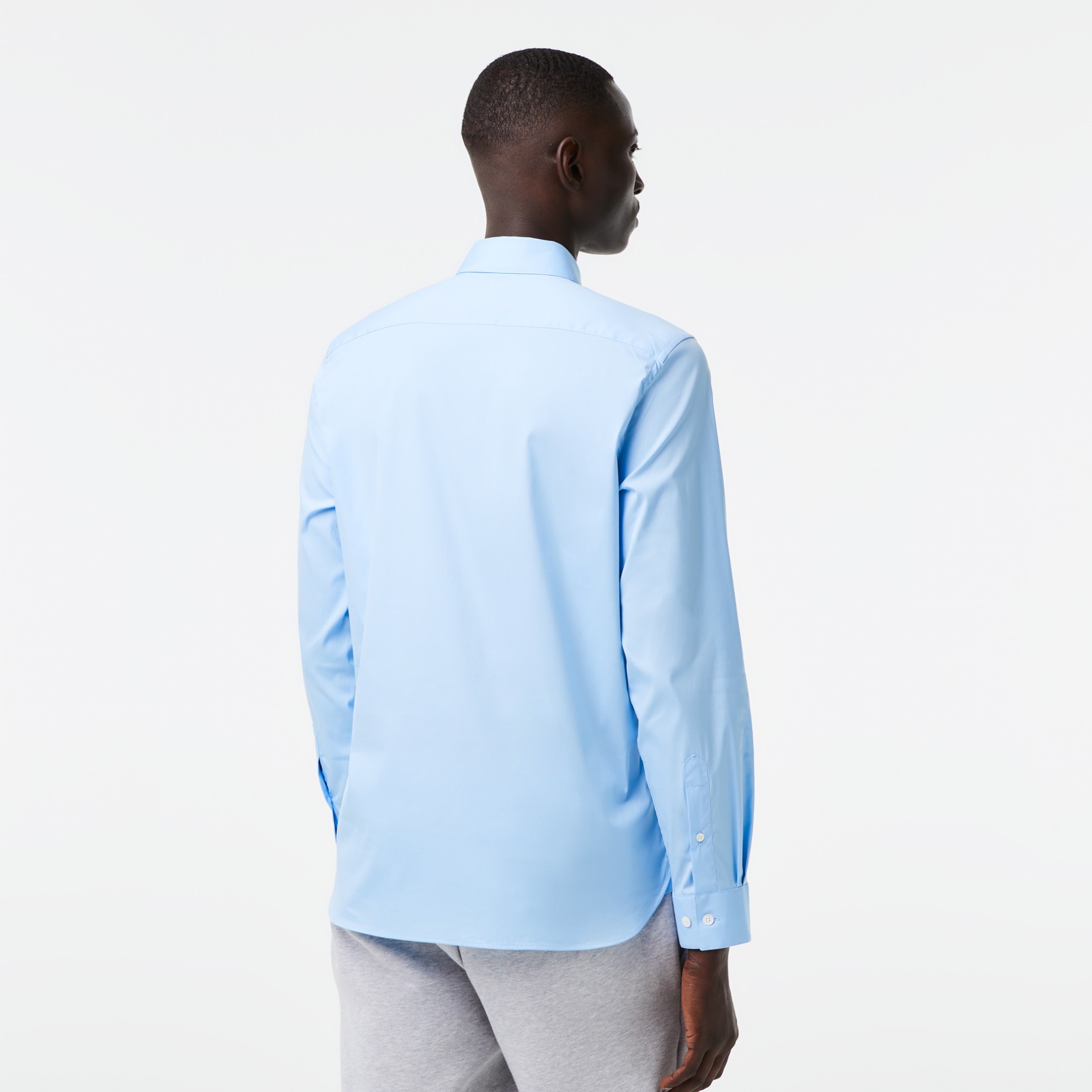 Εικόνα της Ανδρικό French Collar Cotton Poplin Πουκάμισο Slim Fit