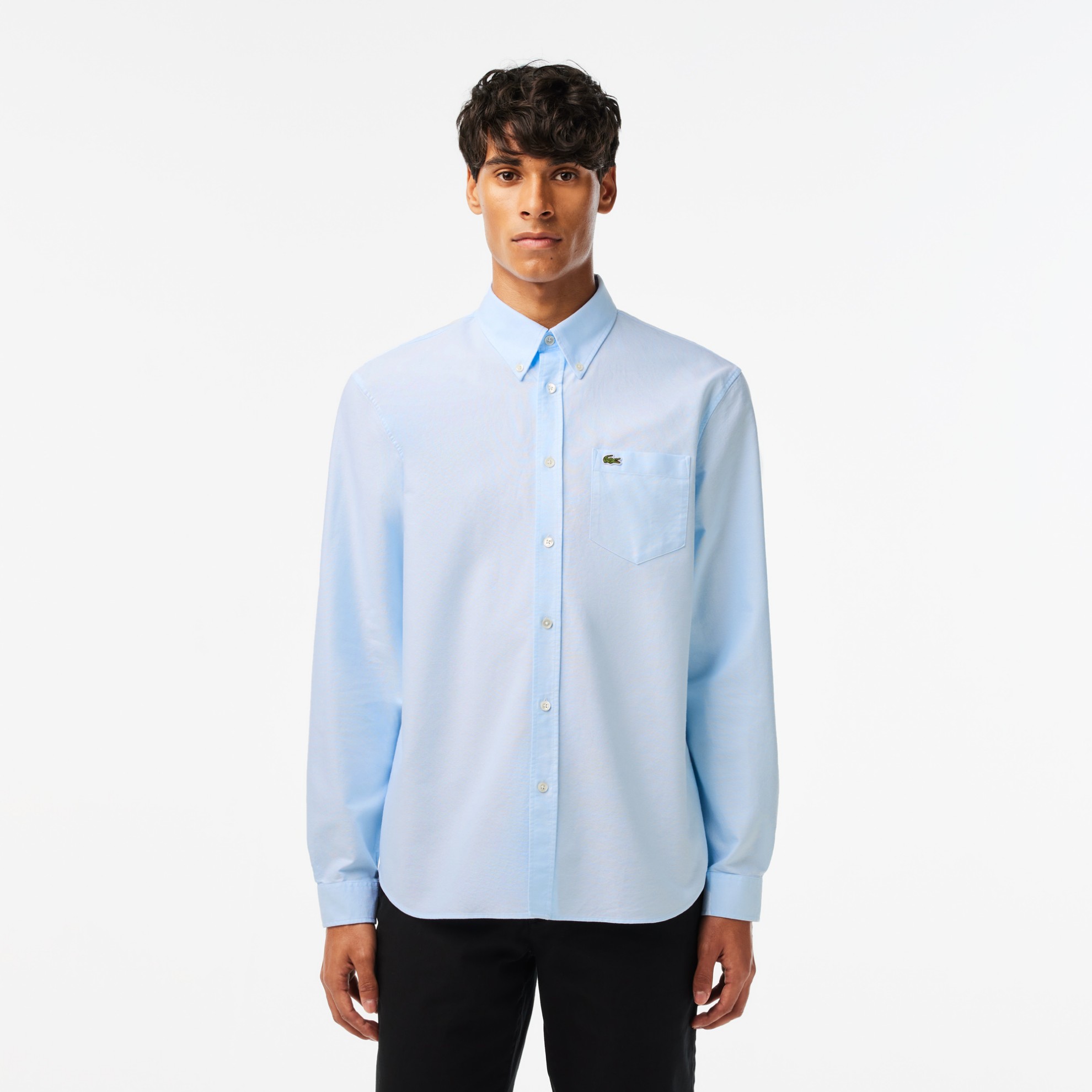 Εικόνα της Ανδρικό Oxford Βαμβακερό Πουκάμισο Regular Fit