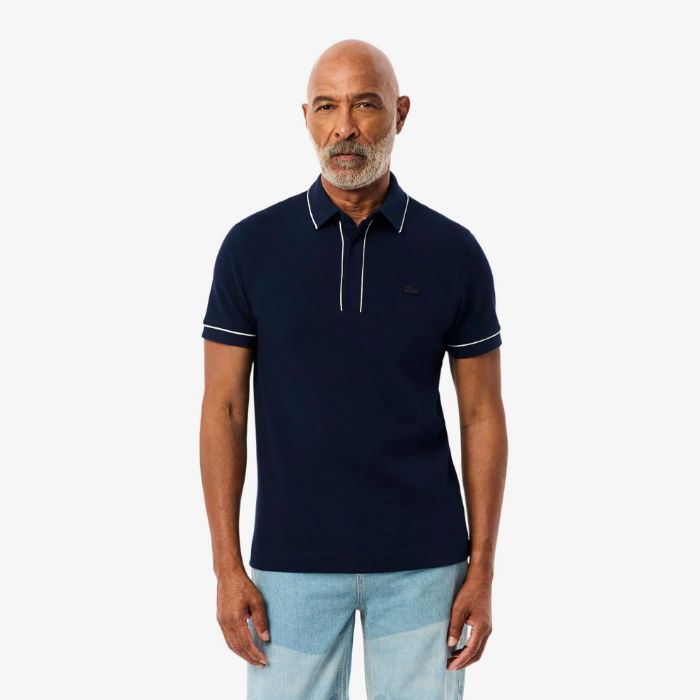Εικόνα της Smart Paris Stretch Cotton Contrast Trim Polo Μπλούζα
