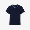 Ανδρικό Stretch Piqué Stripe Collar T-Shirt