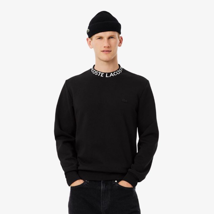 Εικόνα της Ανδρικό Jacquard Branded Jersey Φούτερ