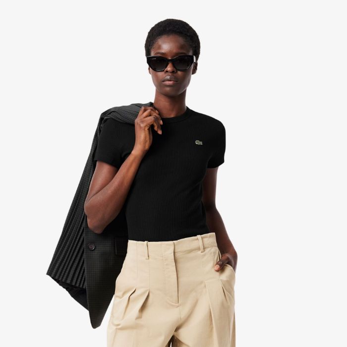 Εικόνα της Γυναικείο T-shirt Slim Fit από Οργανικό Βαμβάκι