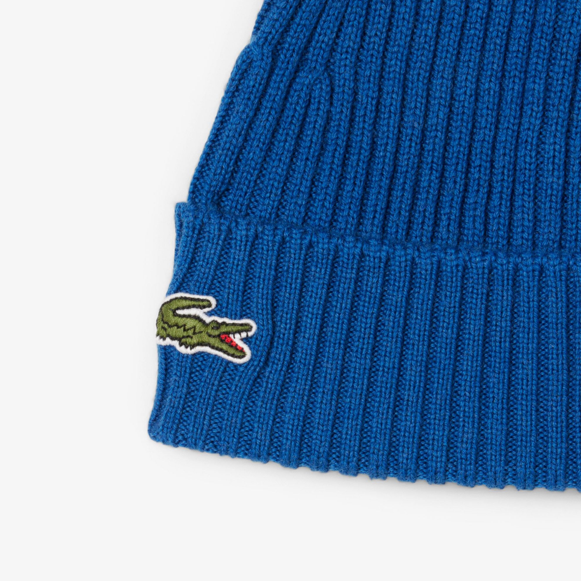 Εικόνα της Unisex Lacoste Ribbed Μάλλινος Σκούφος