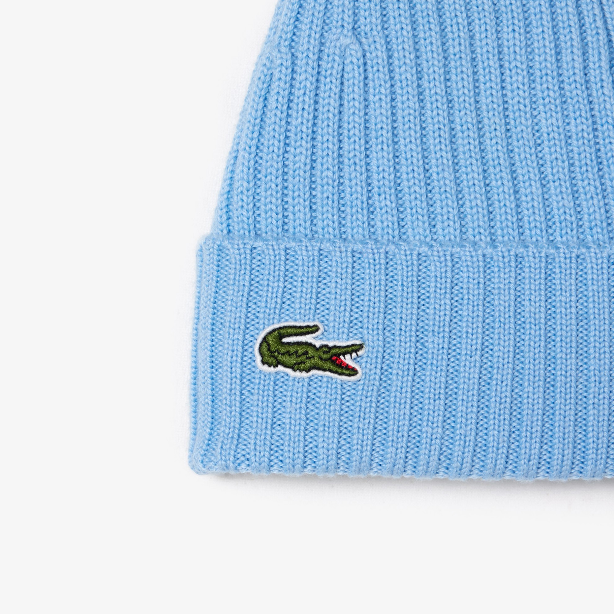 Εικόνα της Unisex Lacoste Ribbed Μάλλινος Σκούφος