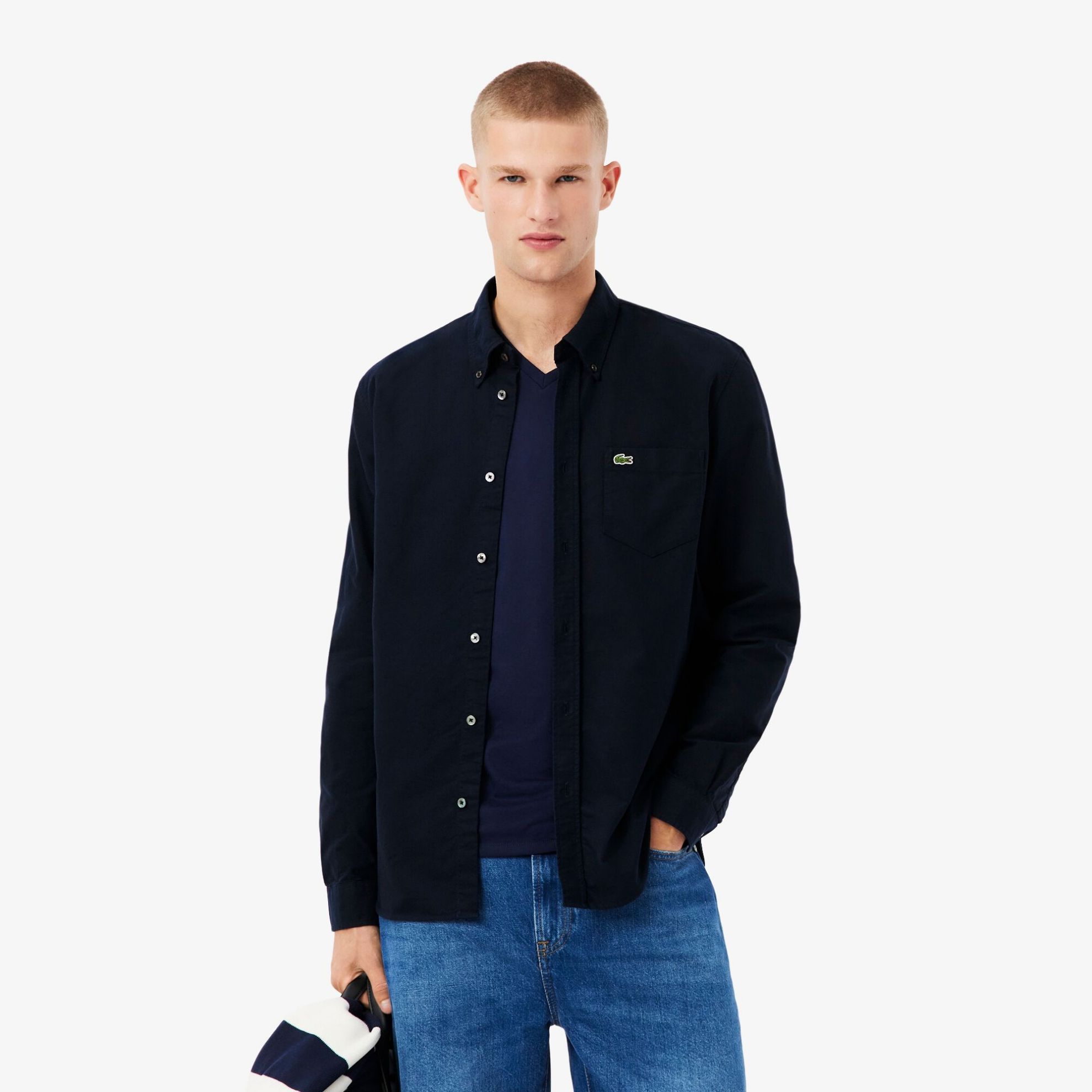 Εικόνα της Ανδρικό Oxford Βαμβακερό Πουκάμισο Regular Fit