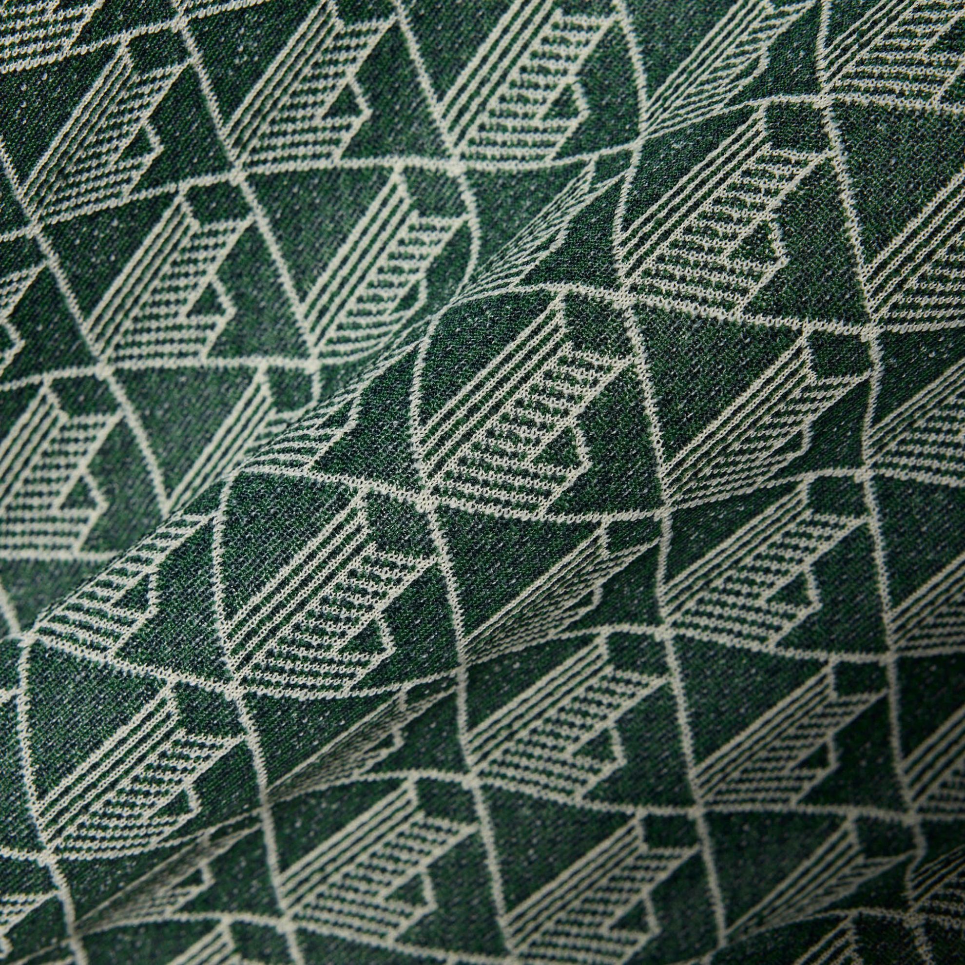 Εικόνα της Ανδρική Contrast Collar Monogram Motif Polo Μπλούζα Classic Fit