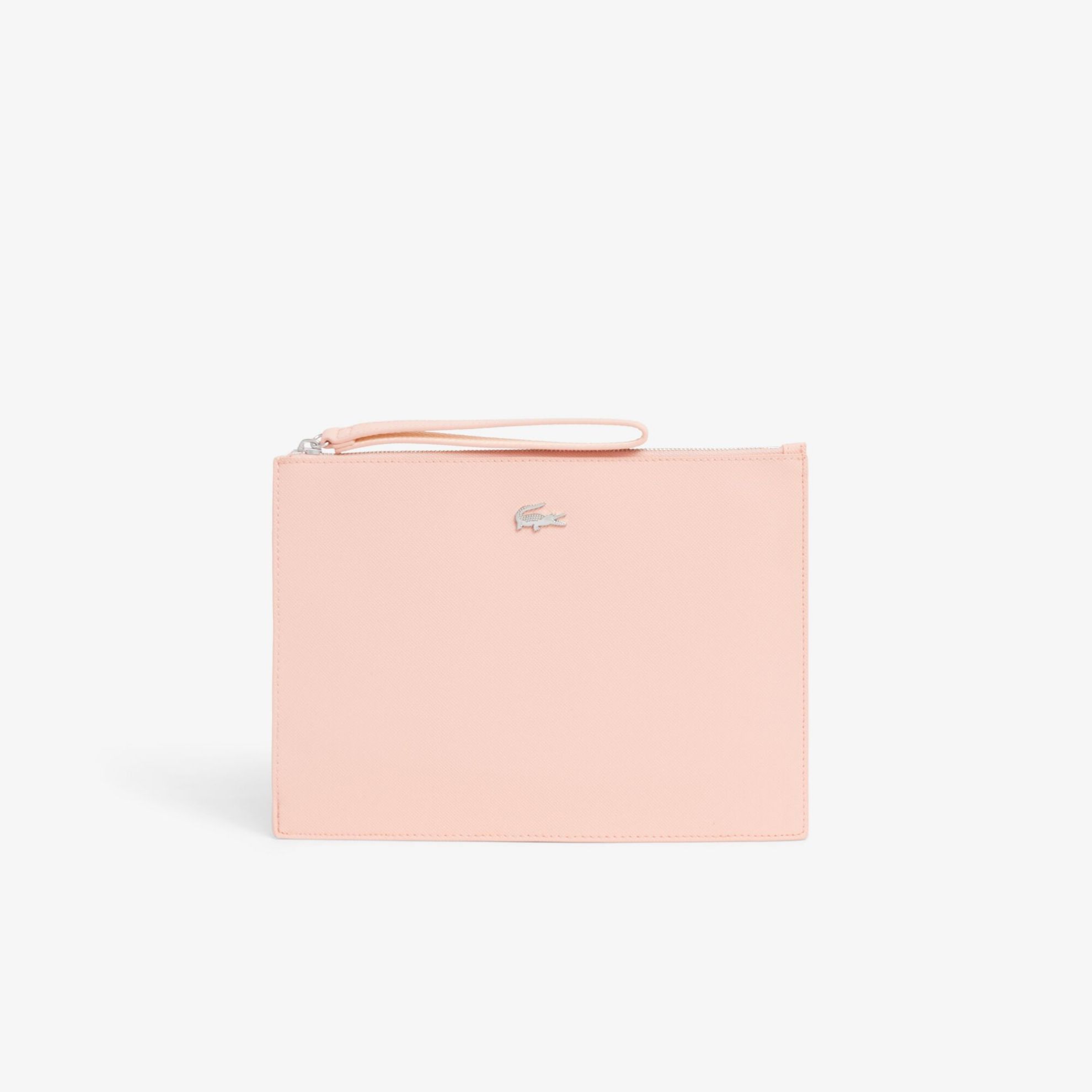 Εικόνα της Unisex Anna Coated Piqué Canvas Clutch με Φερμουάρ