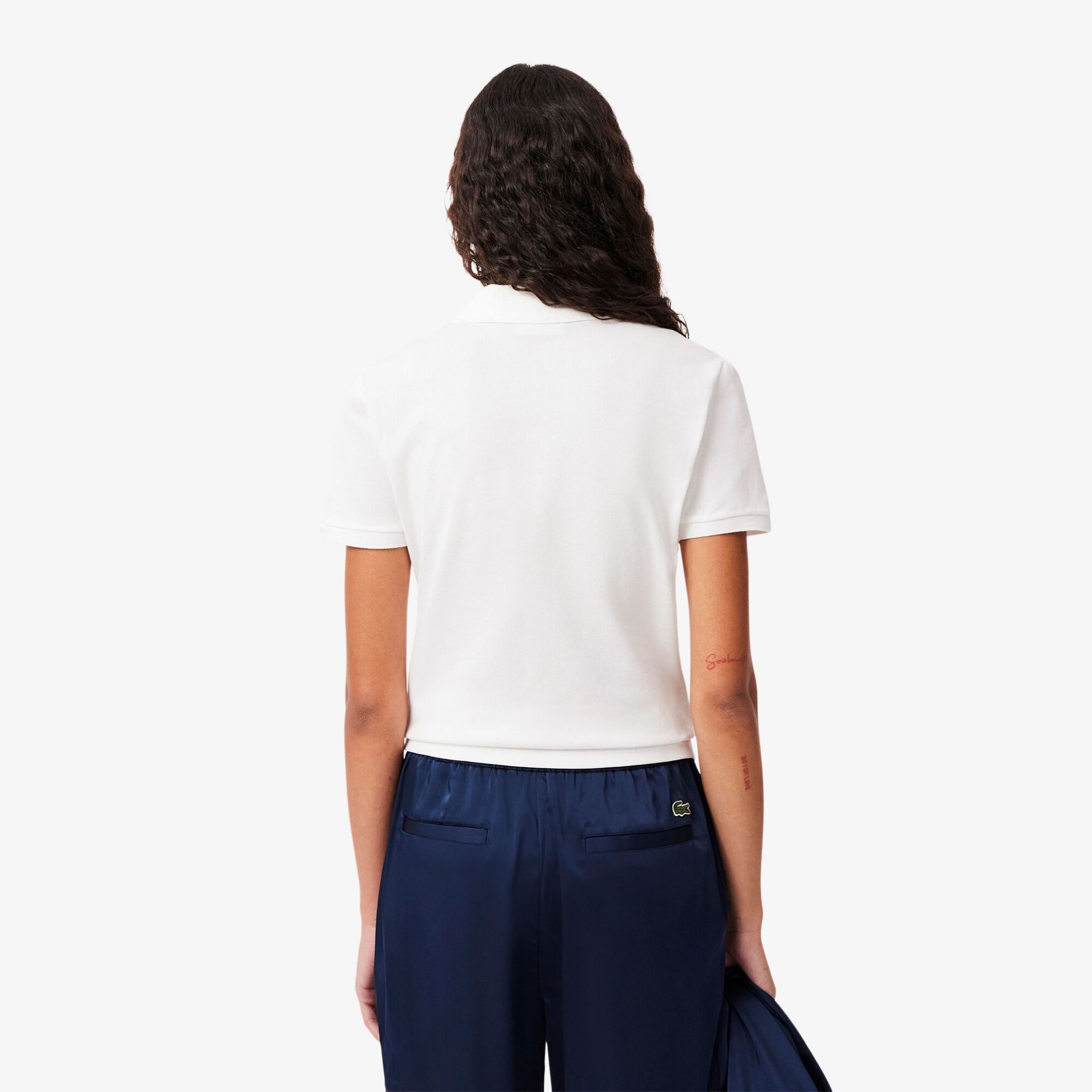 Εικόνα της Γυναικεία Stretch Cotton Piqué Polo Μπλούζα Slim Fit