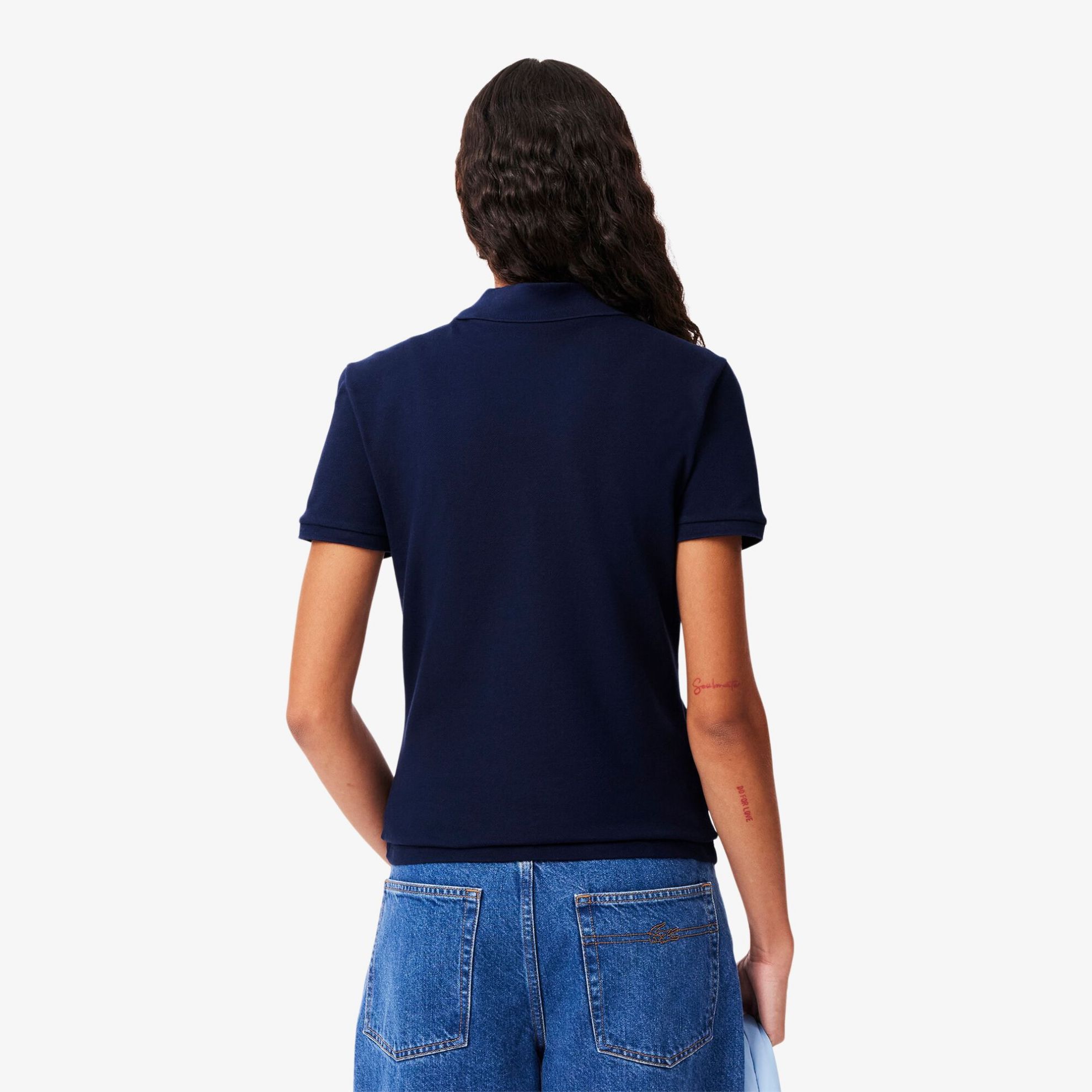 Εικόνα της Γυναικεία Stretch Cotton Piqué Polo Μπλούζα Slim Fit