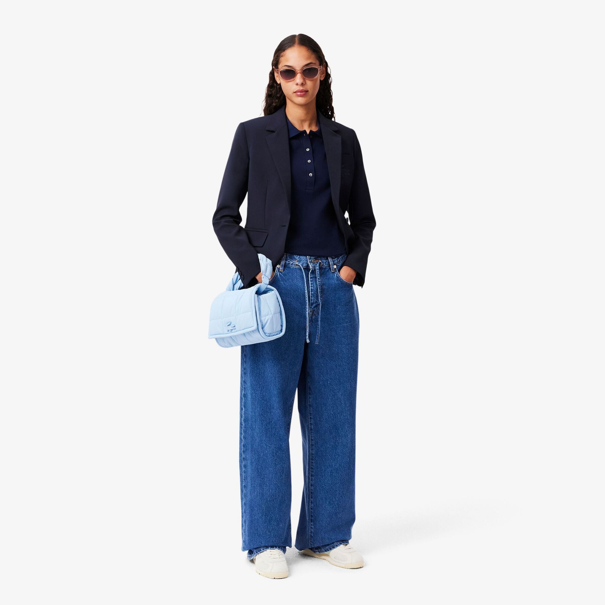 Εικόνα της Γυναικεία Stretch Cotton Piqué Polo Μπλούζα Slim Fit