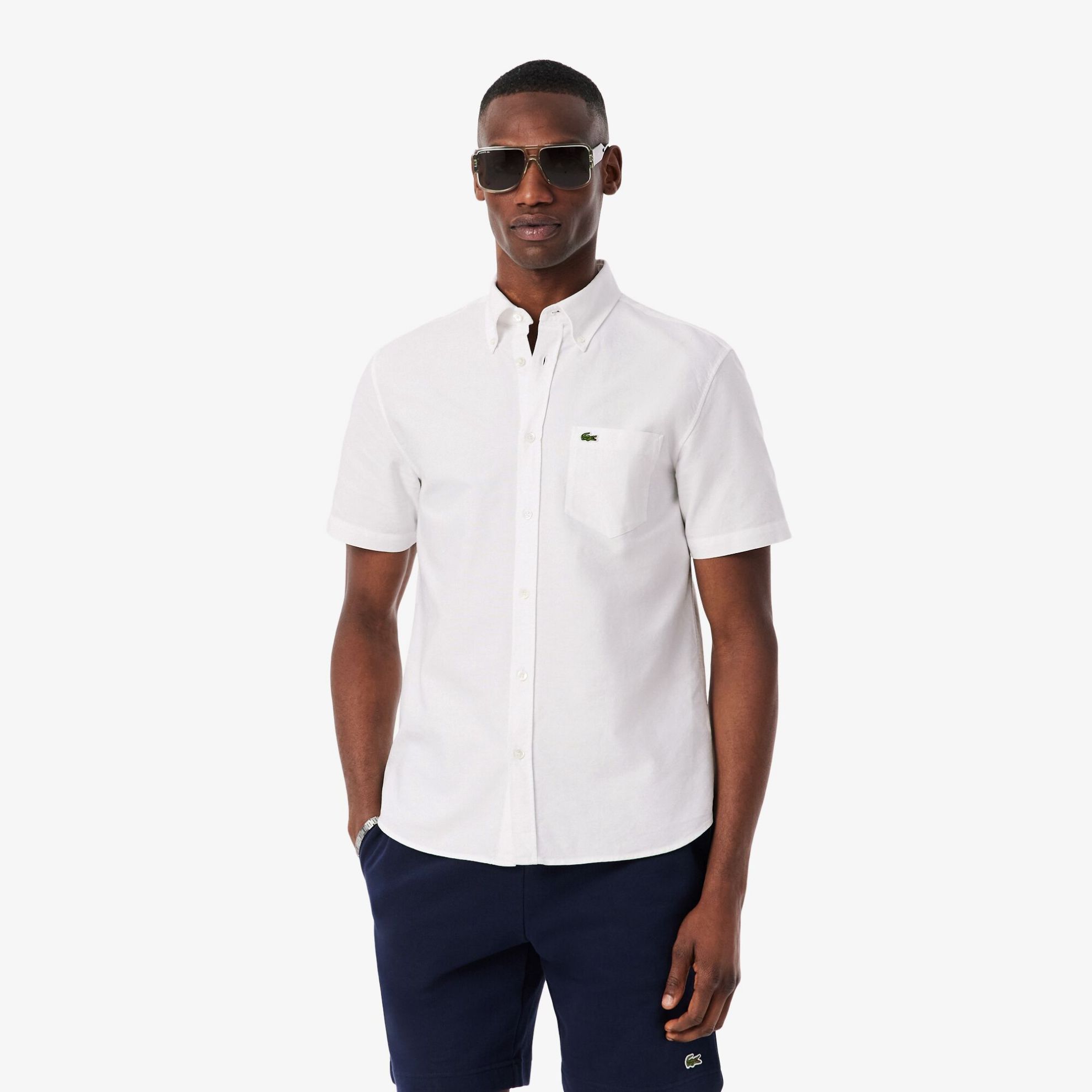 Εικόνα της Ανδρικό Κοντομάνικο Oxford Πουκάμισο Regular Fit