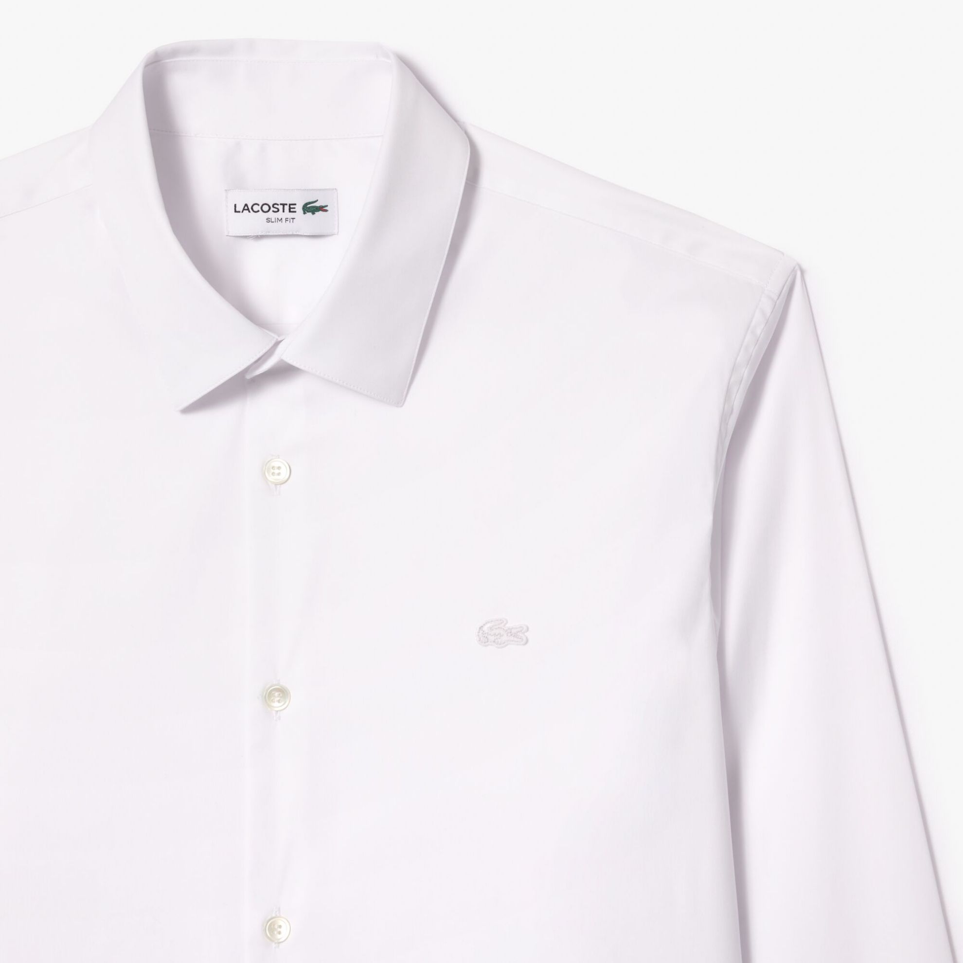 Εικόνα της Ανδρικό French Collar Cotton Poplin Πουκάμισο Slim Fit