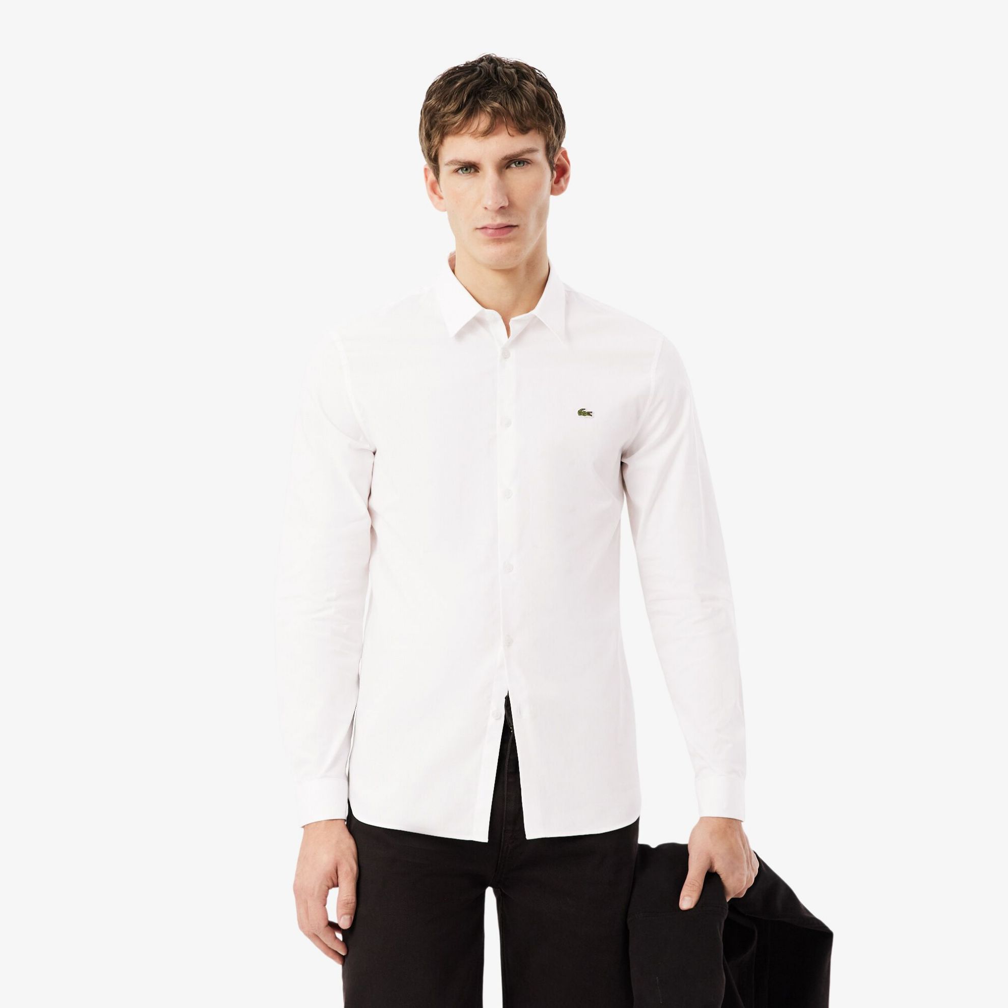 Εικόνα της Ανδρικό Stretch Poplin Πουκάμισο Slim Fit