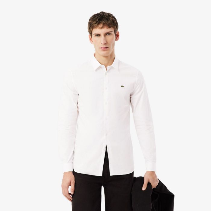 Εικόνα της Ανδρικό Stretch Poplin Πουκάμισο Slim Fit