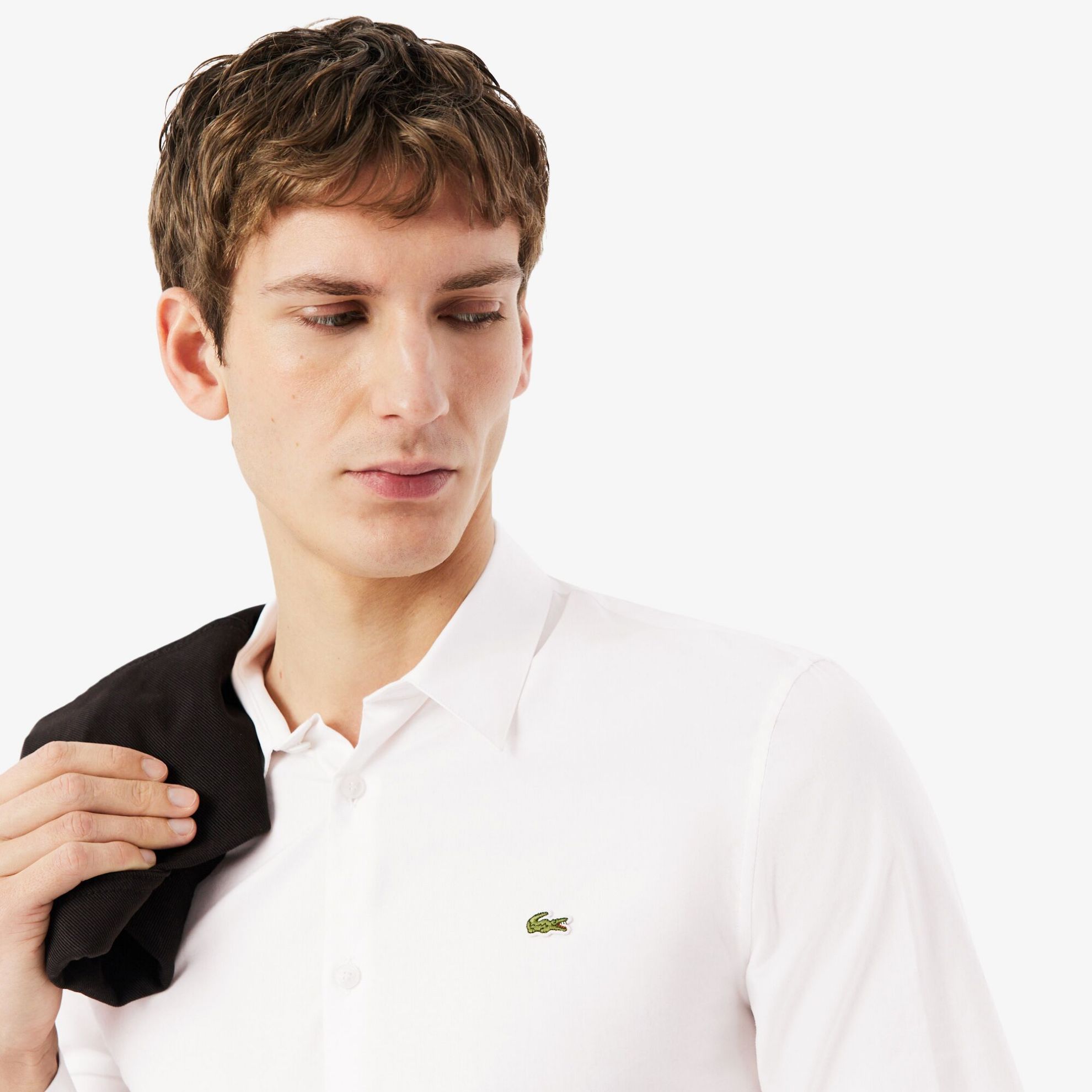 Εικόνα της Ανδρικό Stretch Poplin Πουκάμισο Slim Fit