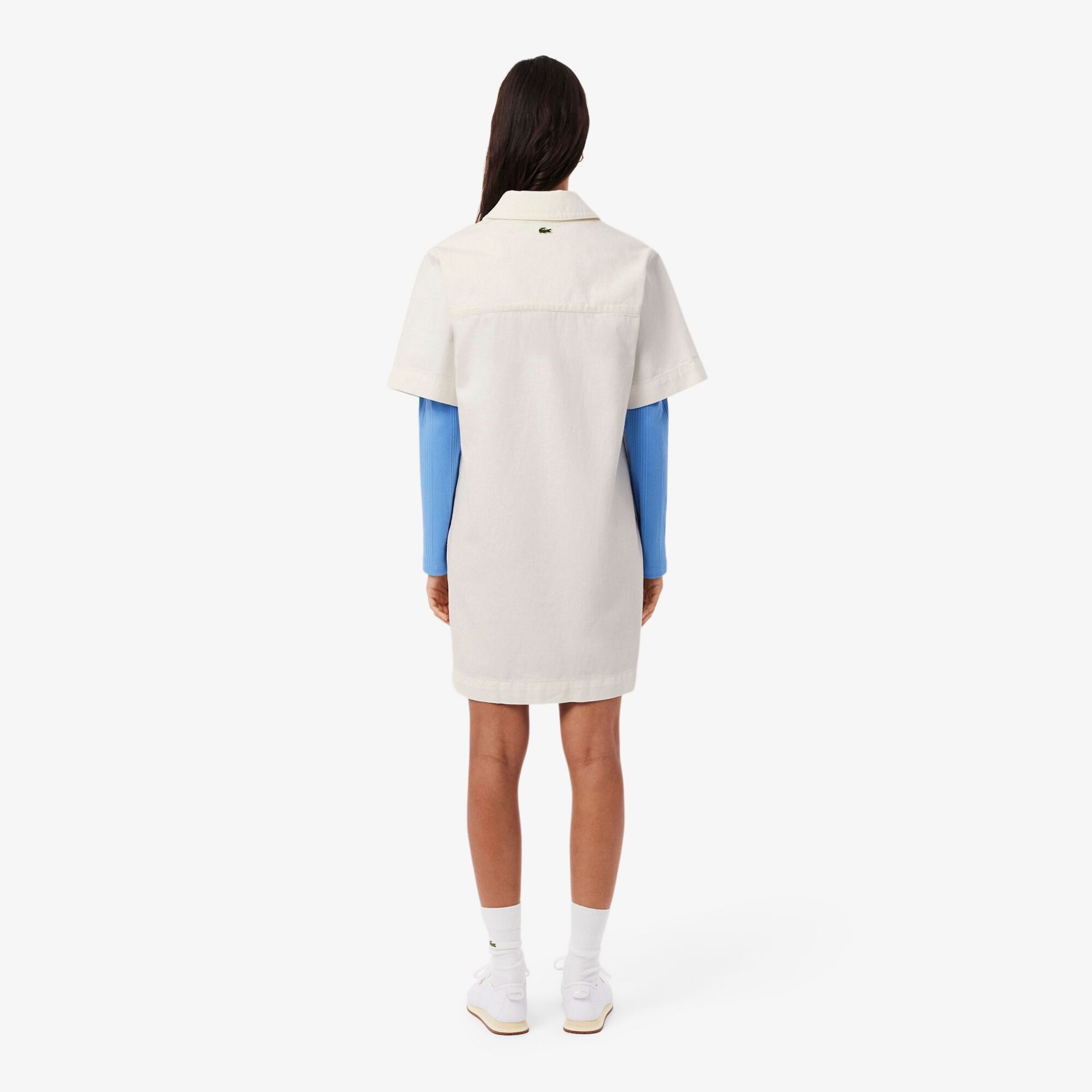 Εικόνα της Oversized Denim Polo Φόρεμα