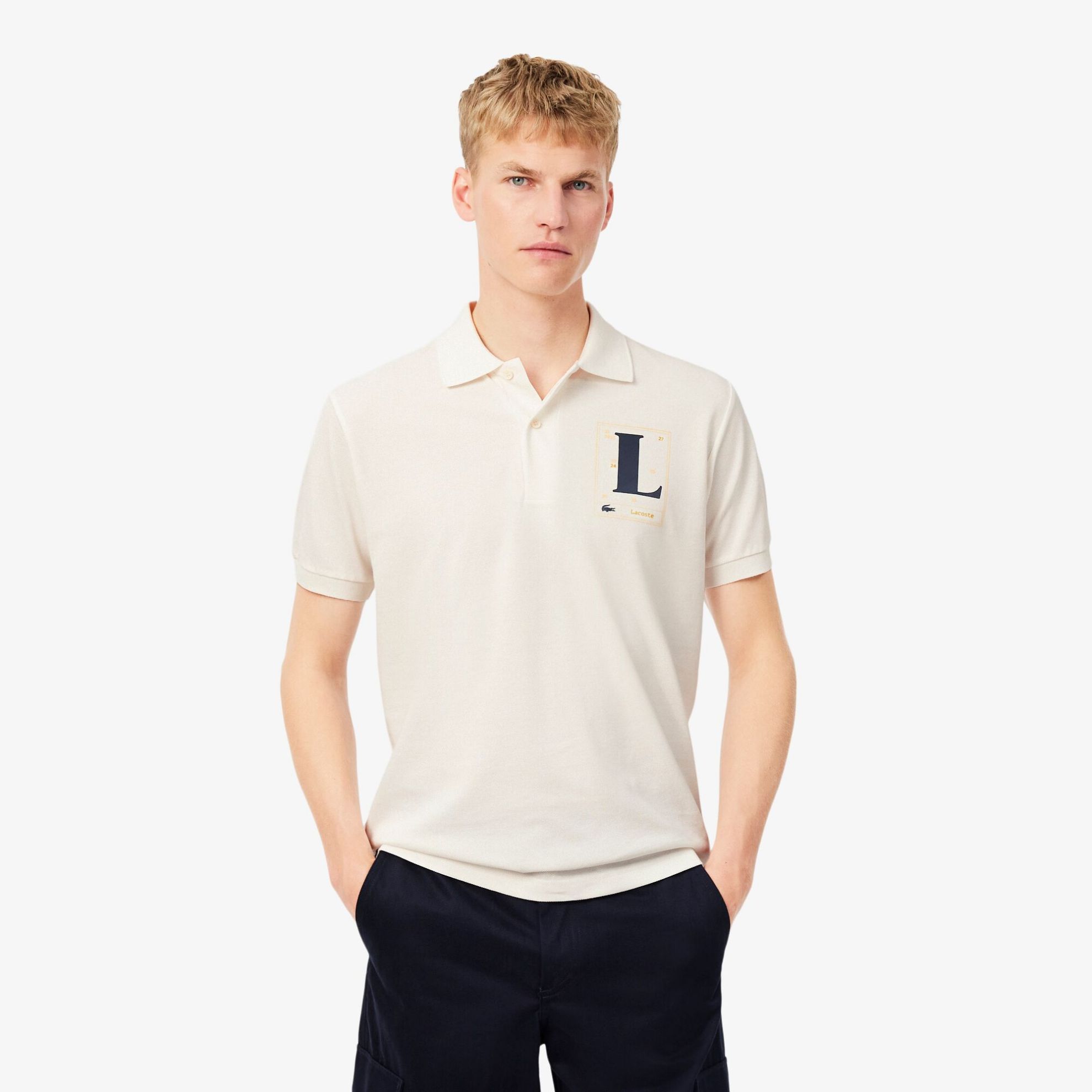 Εικόνα της Ανδρική Printed Piqué Polo Μπλούζα Classic Fit