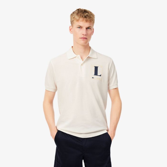 Εικόνα της Ανδρική Printed Piqué Polo Μπλούζα Classic Fit