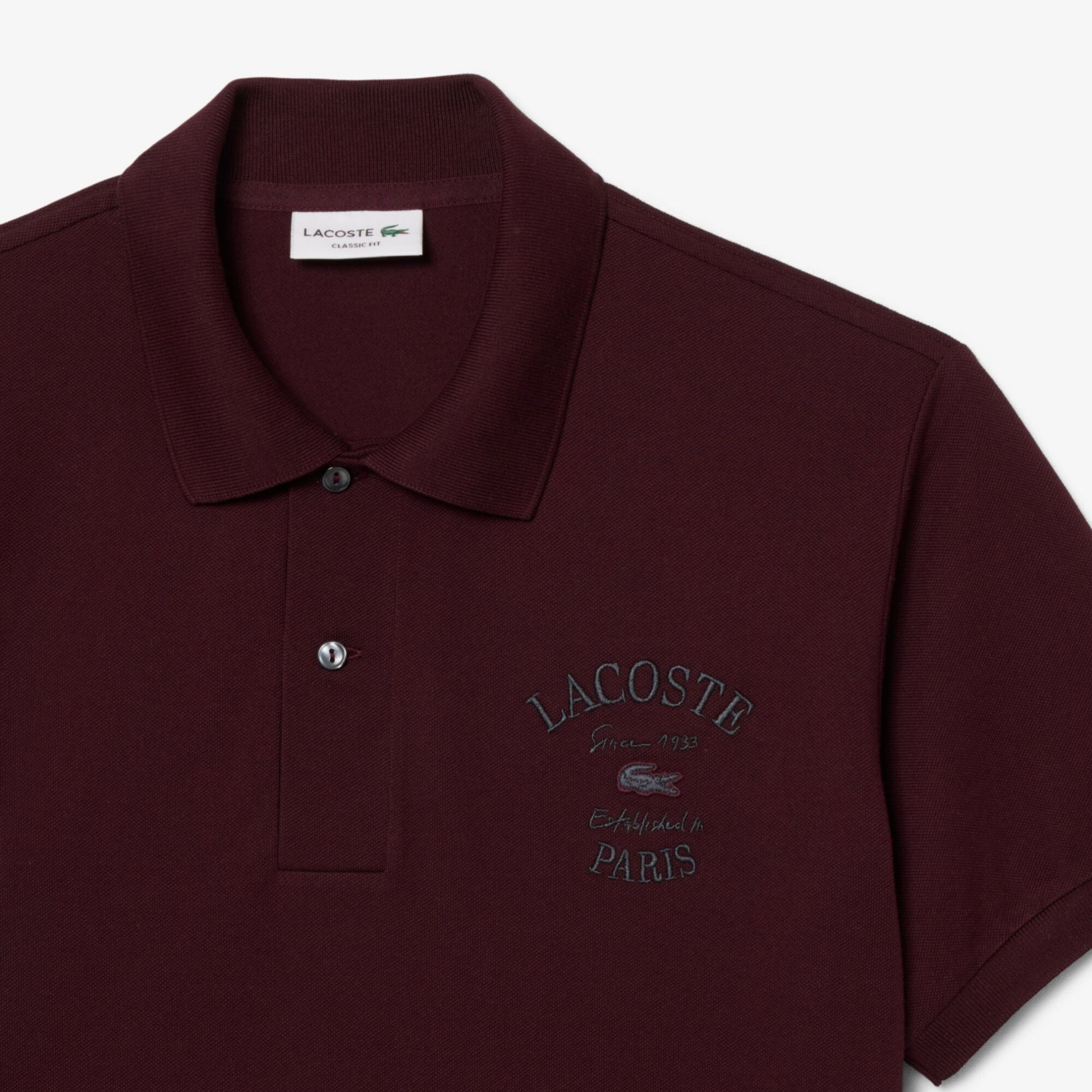 Εικόνα της Ανδρική Embroidered Petit Piqué Polo Μπλούζα Classic Fit