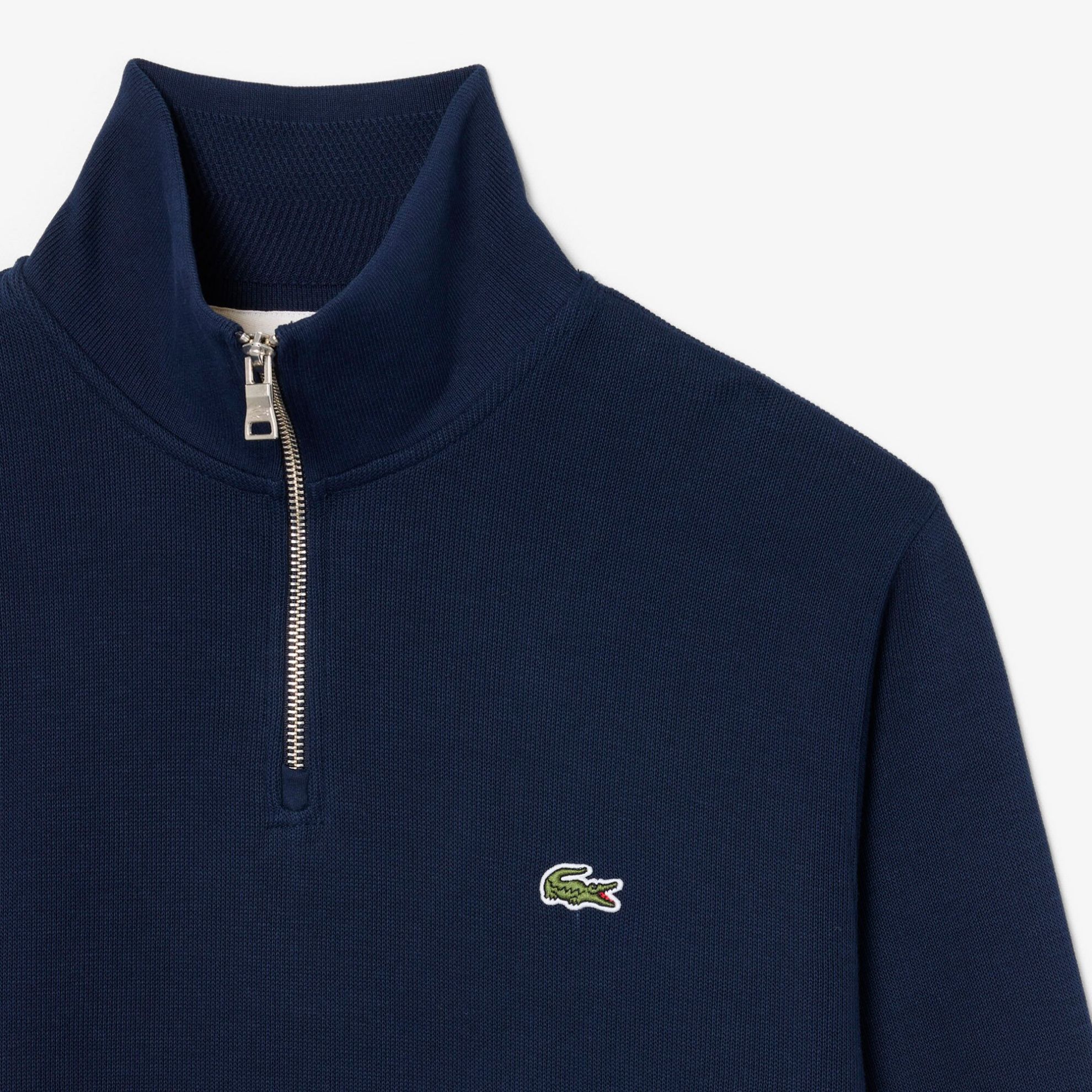 Εικόνα της Ανδρικό Zippered Stand-Up Collar Βαμβακερό Φούτερ