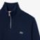 Εικόνα της Ανδρικό Zippered Stand-Up Collar Βαμβακερό Φούτερ