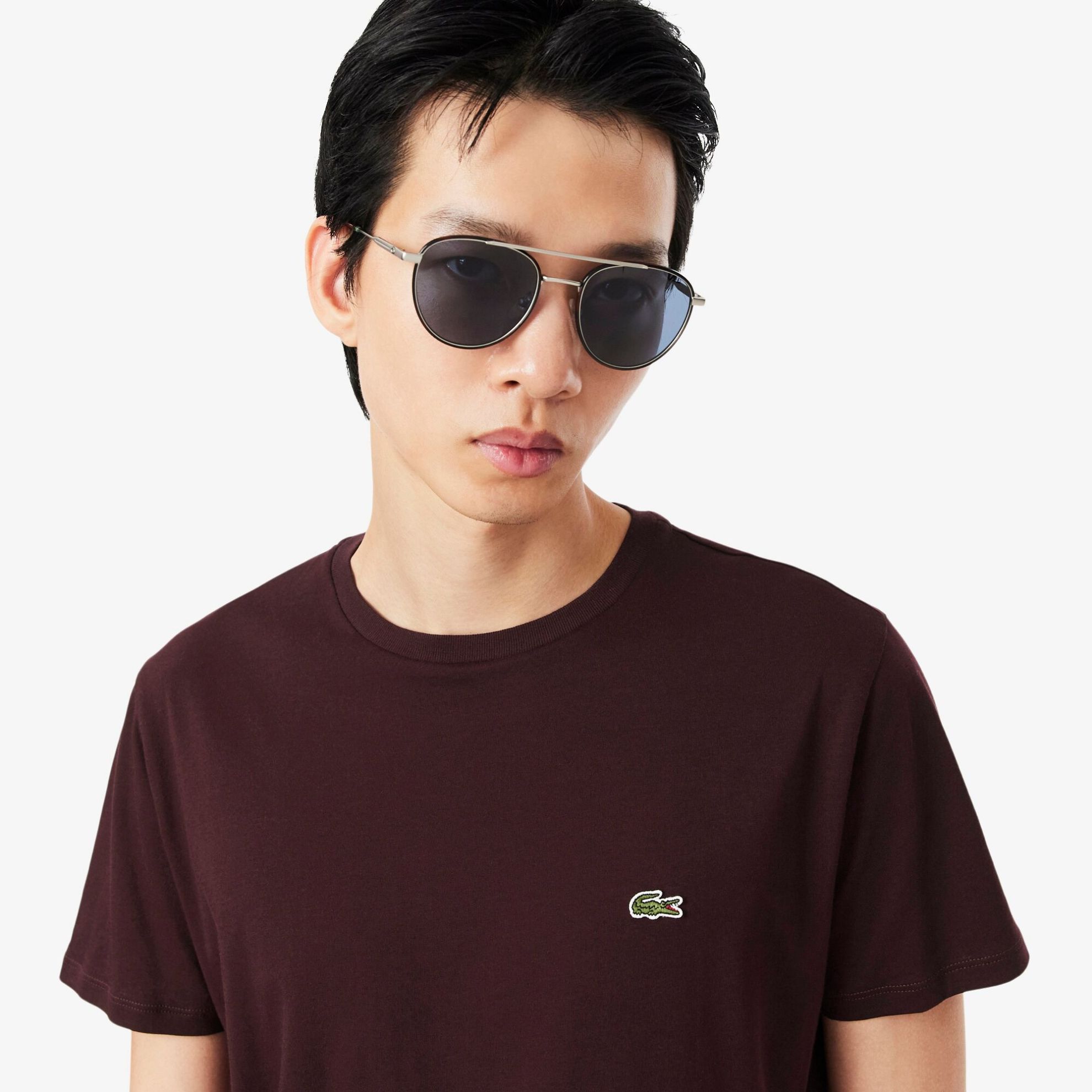 Εικόνα της Ανδρικό T-shirt Pima Cotton Jersey με Λαιμόκοψη